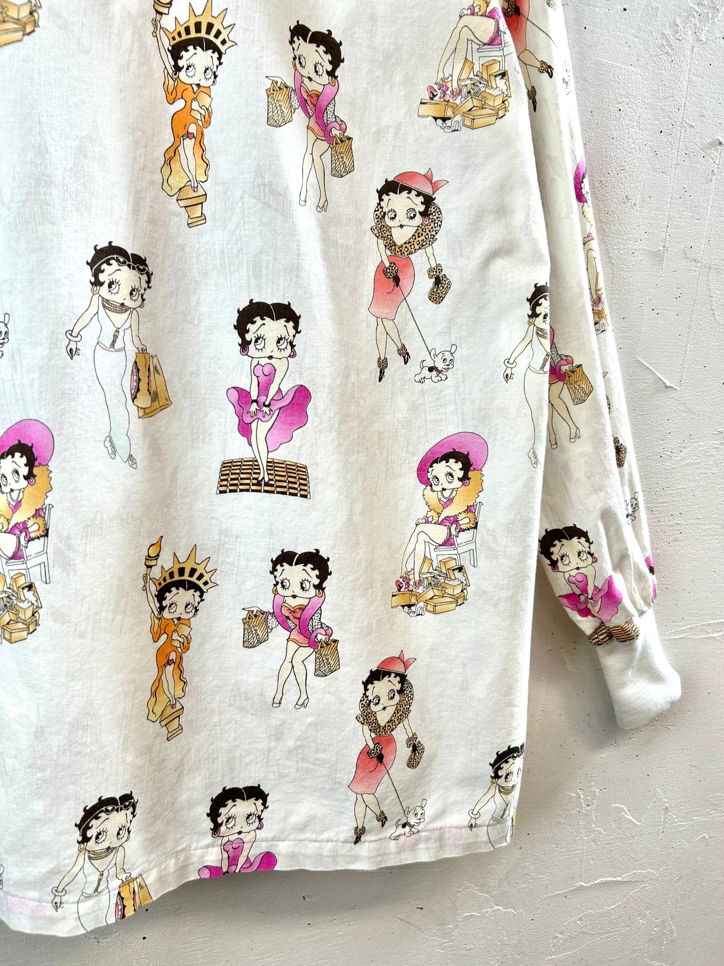 Vintage Hospital Shirt 〜BETTY BOOP〜 [F30566]