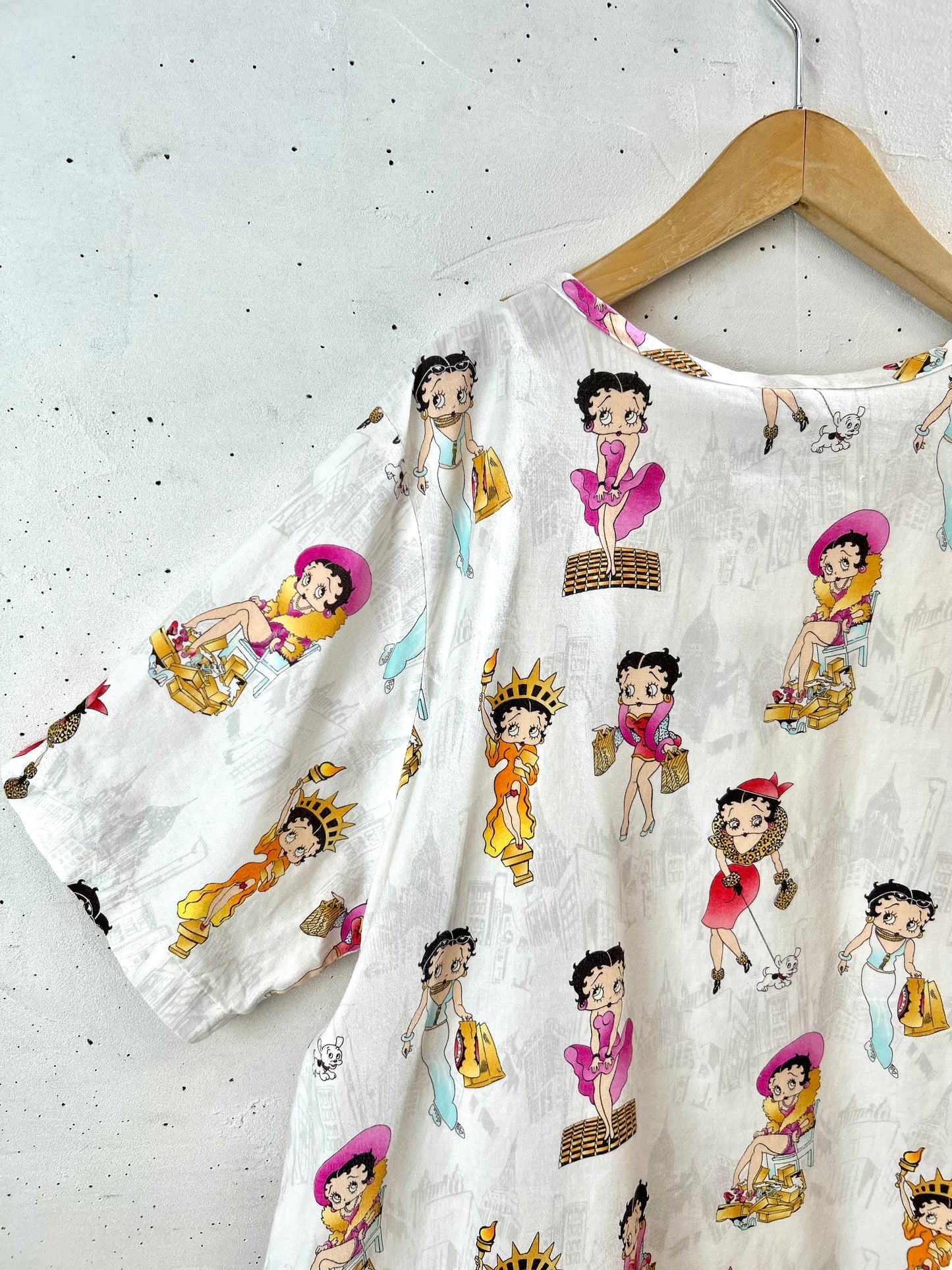 Vintage Hospital Shirt 〜BETTY BOOP〜 [G30796]