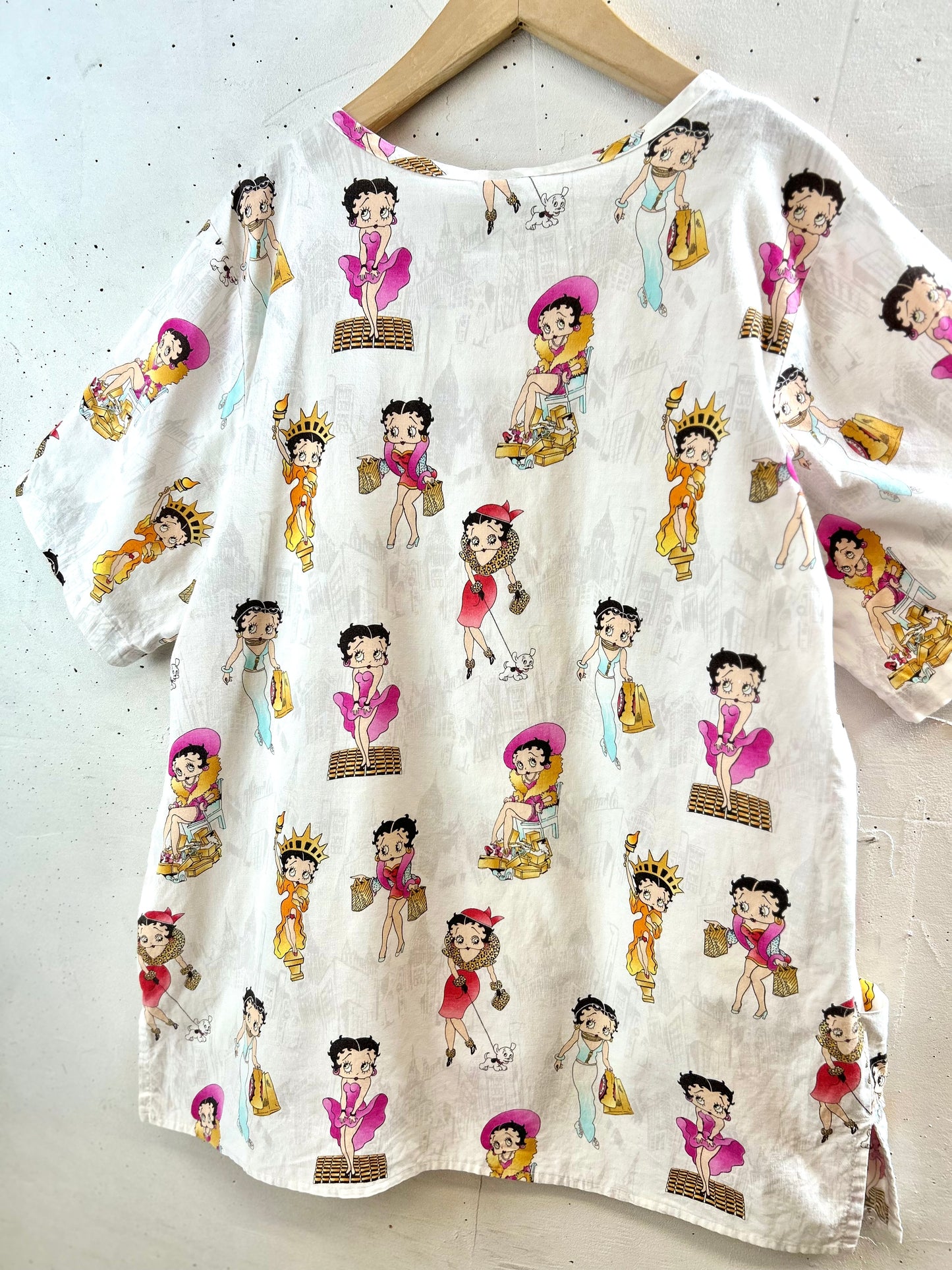Vintage Hospital Shirt 〜BETTY BOOP〜 [G30796]