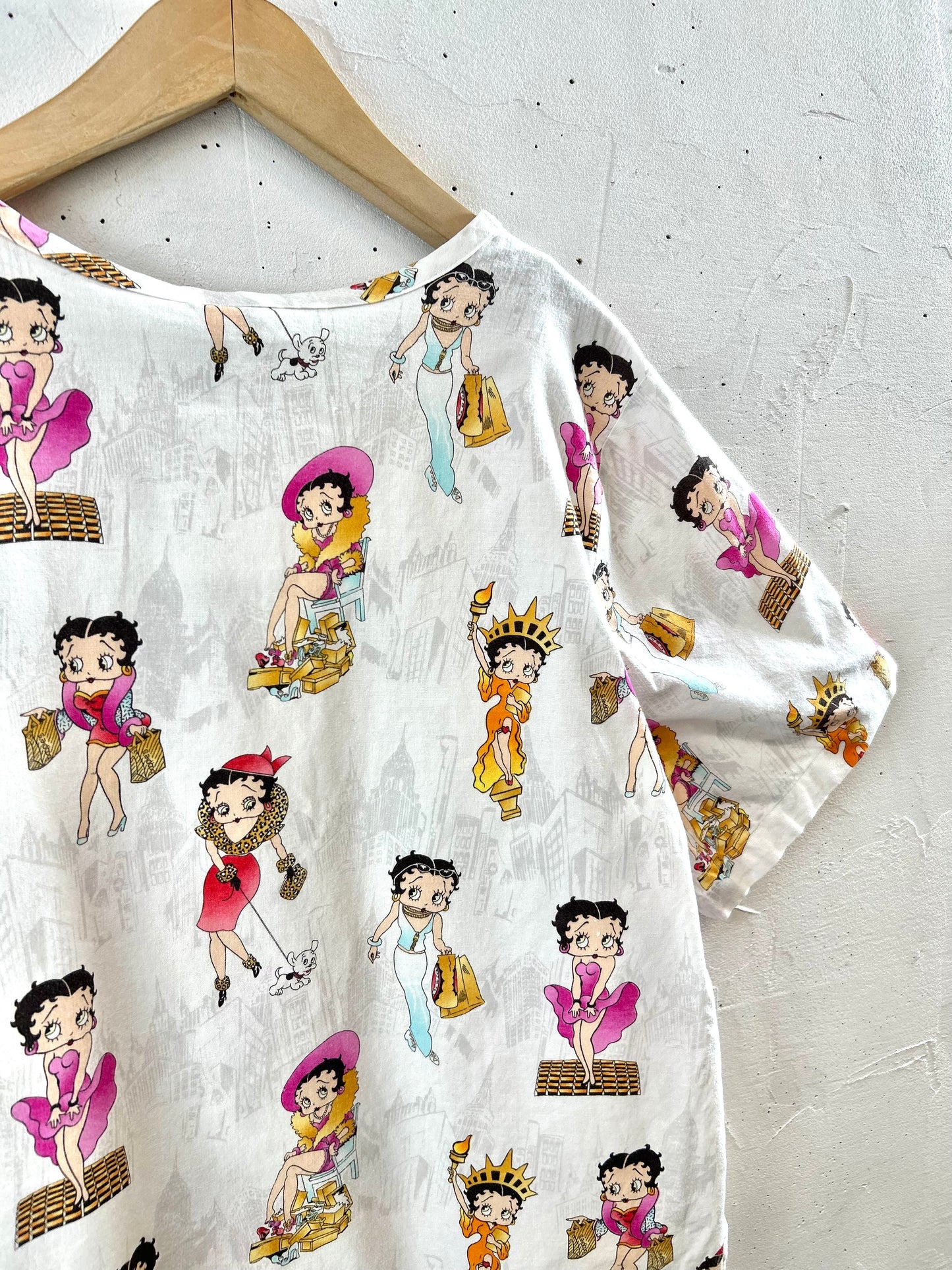 Vintage Hospital Shirt 〜BETTY BOOP〜 [G30796]