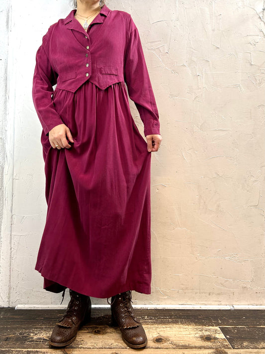 Vintage Layered Style Dress  [K28821]