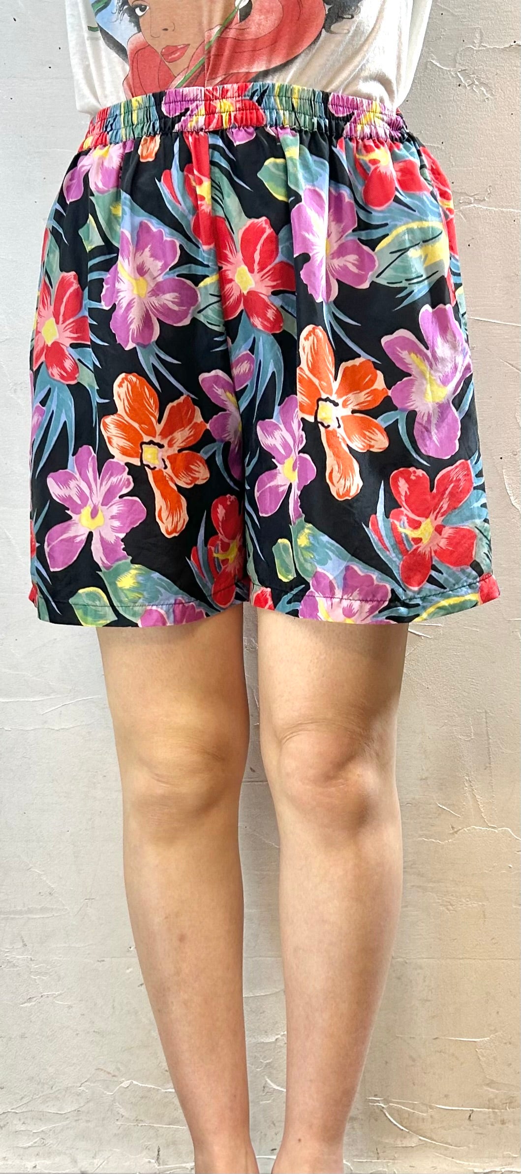 Vintage Silk Short Pants [F27702]