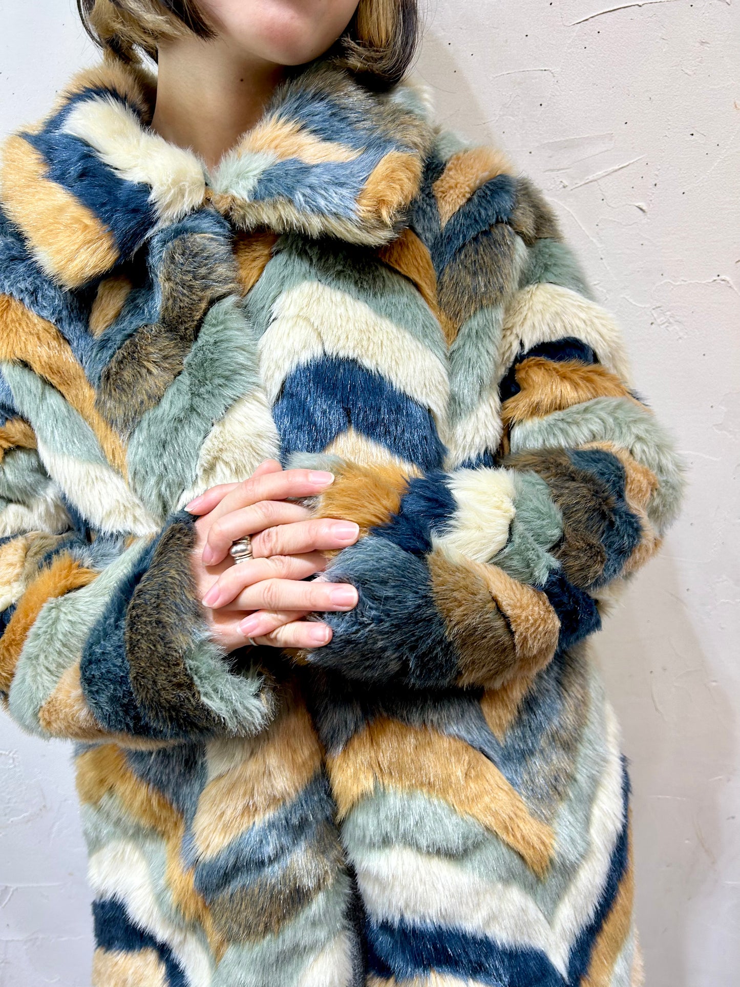 Vintage Eco Fur Jacket [K25343] – GROGGROG
