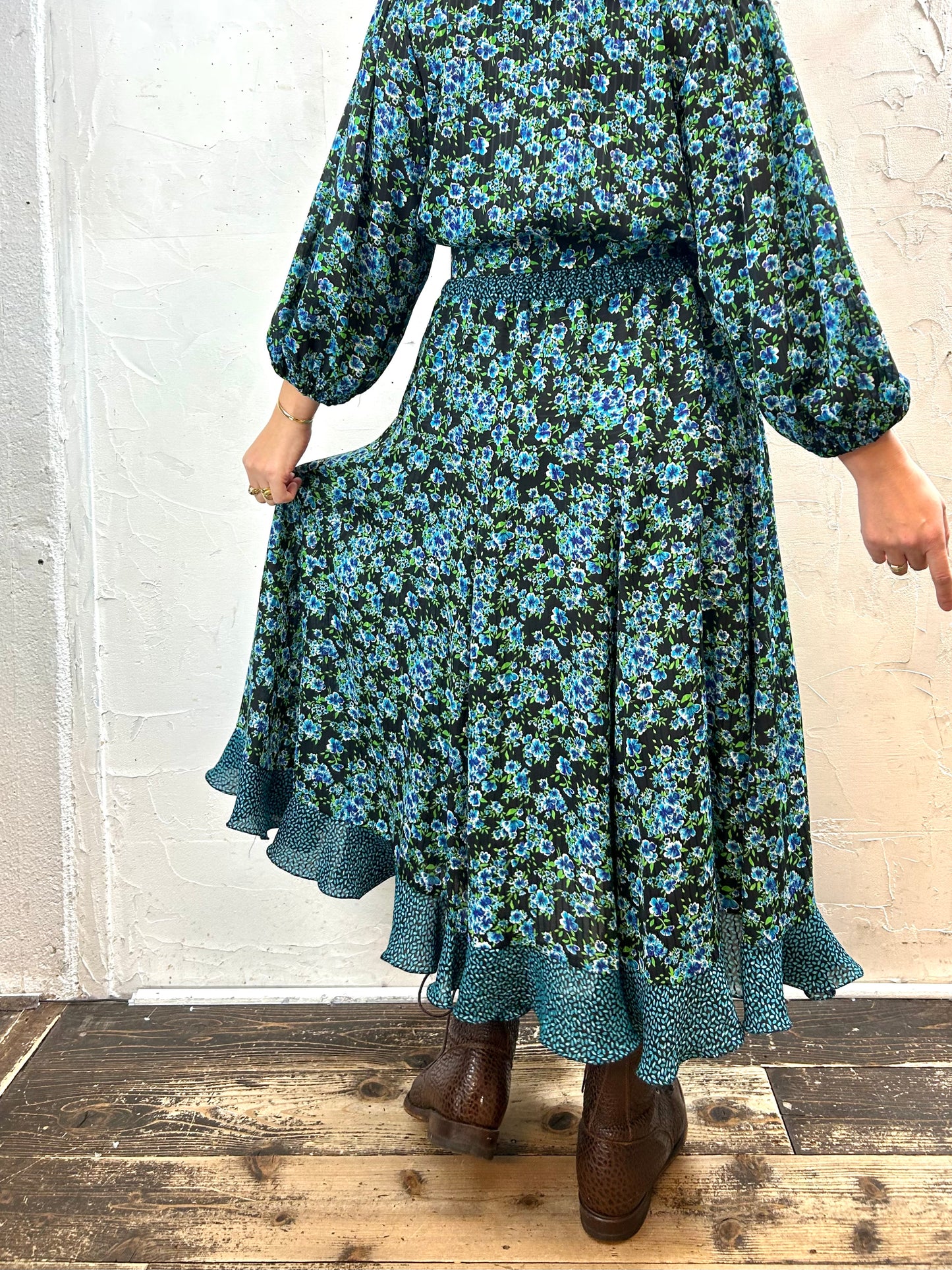 ’80s Vintage Dress 〜Diane Freis〜 [L29046]