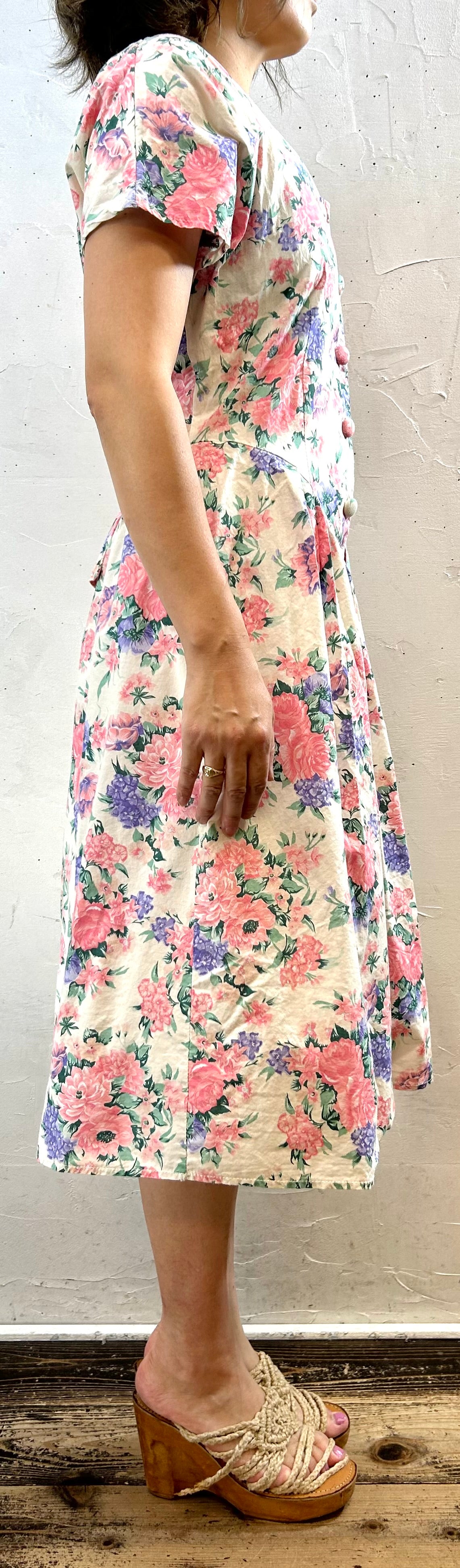 Vintage Flower Dress [H28184]