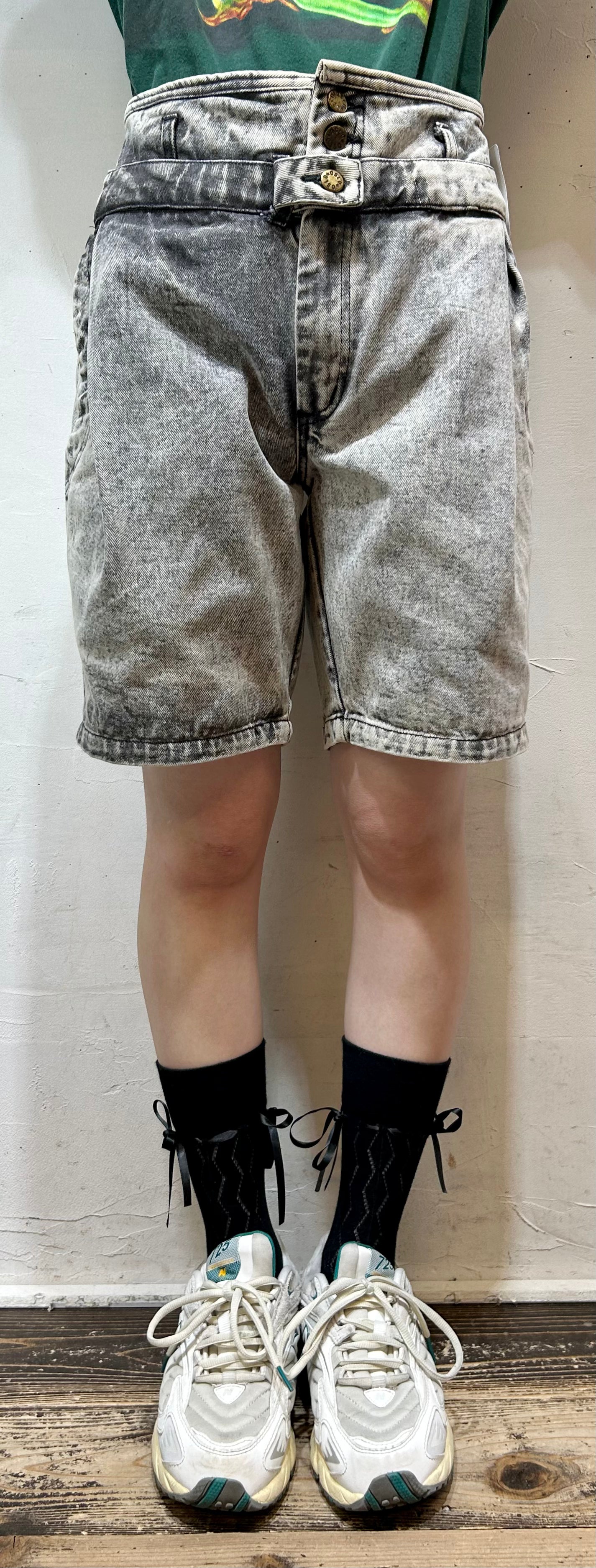 Vintage Denim Short Pants [E27073]