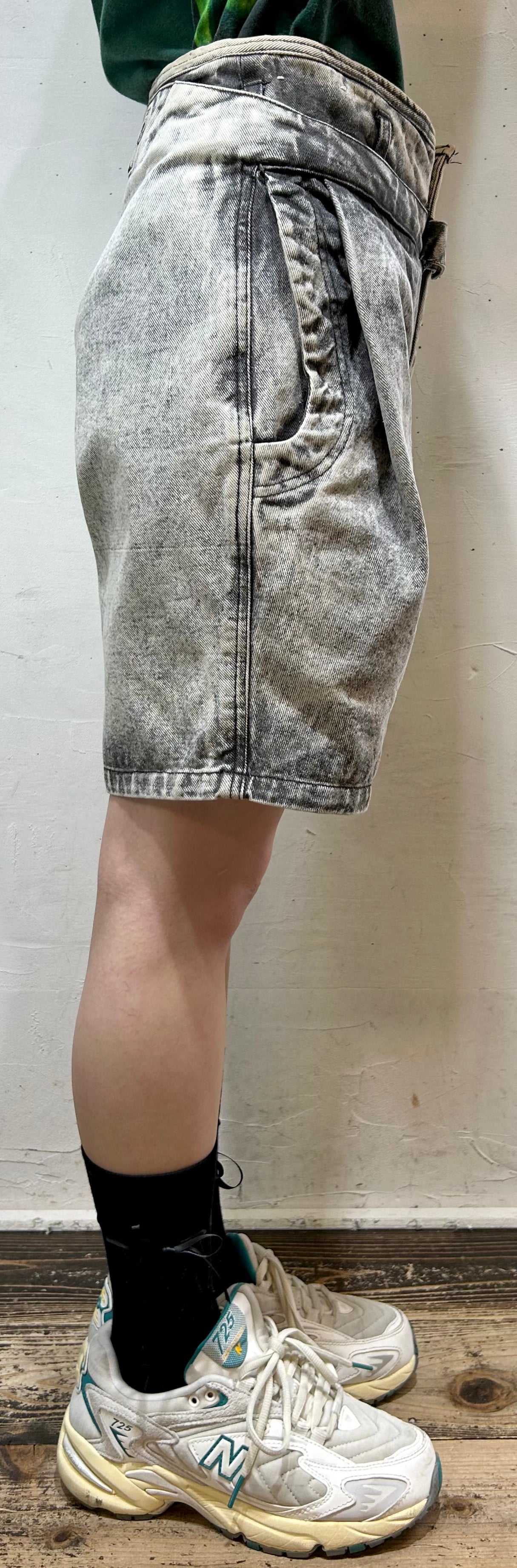 Vintage Denim Short Pants [E27073]