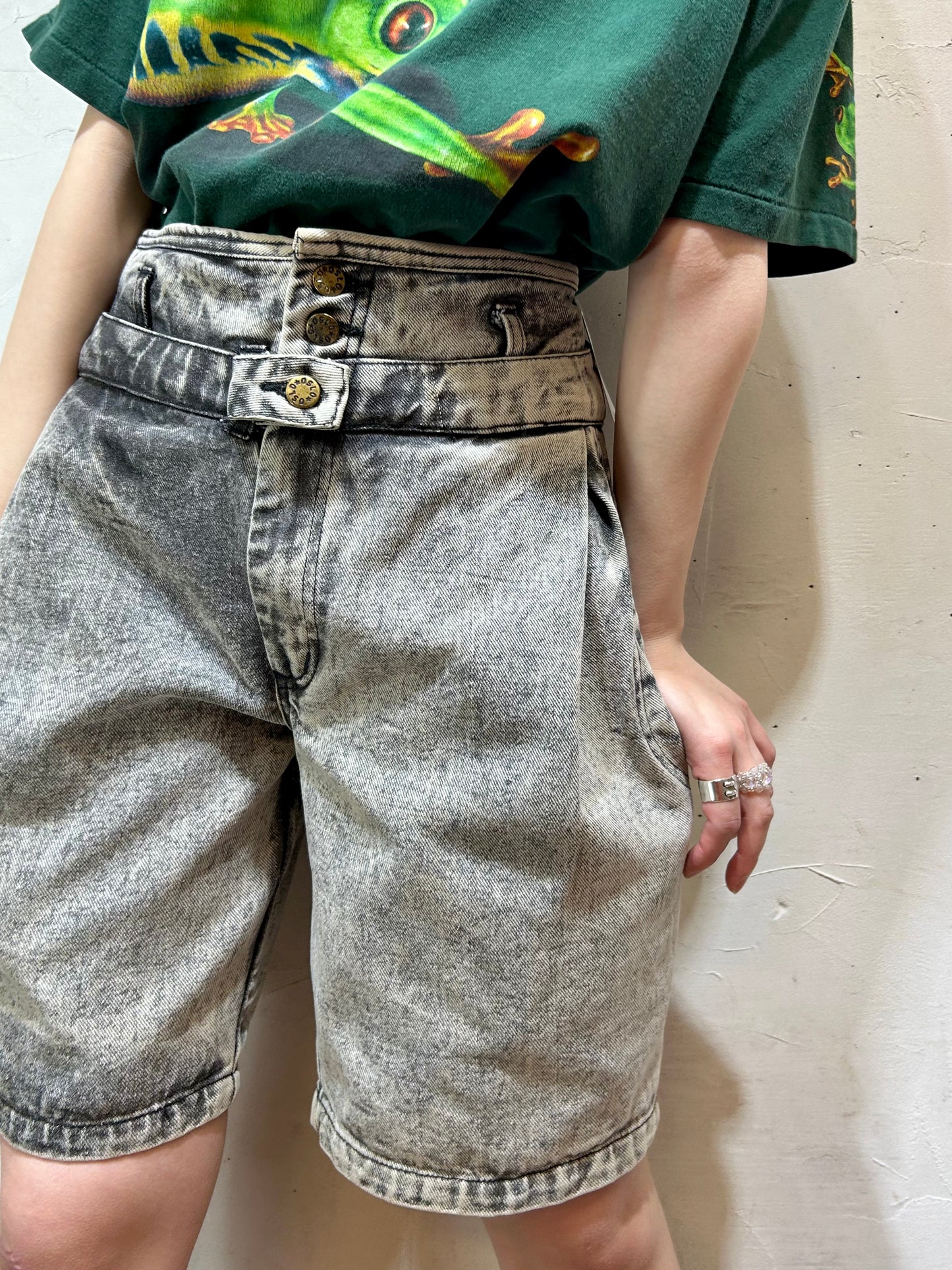 Vintage Denim Short Pants [E27073]