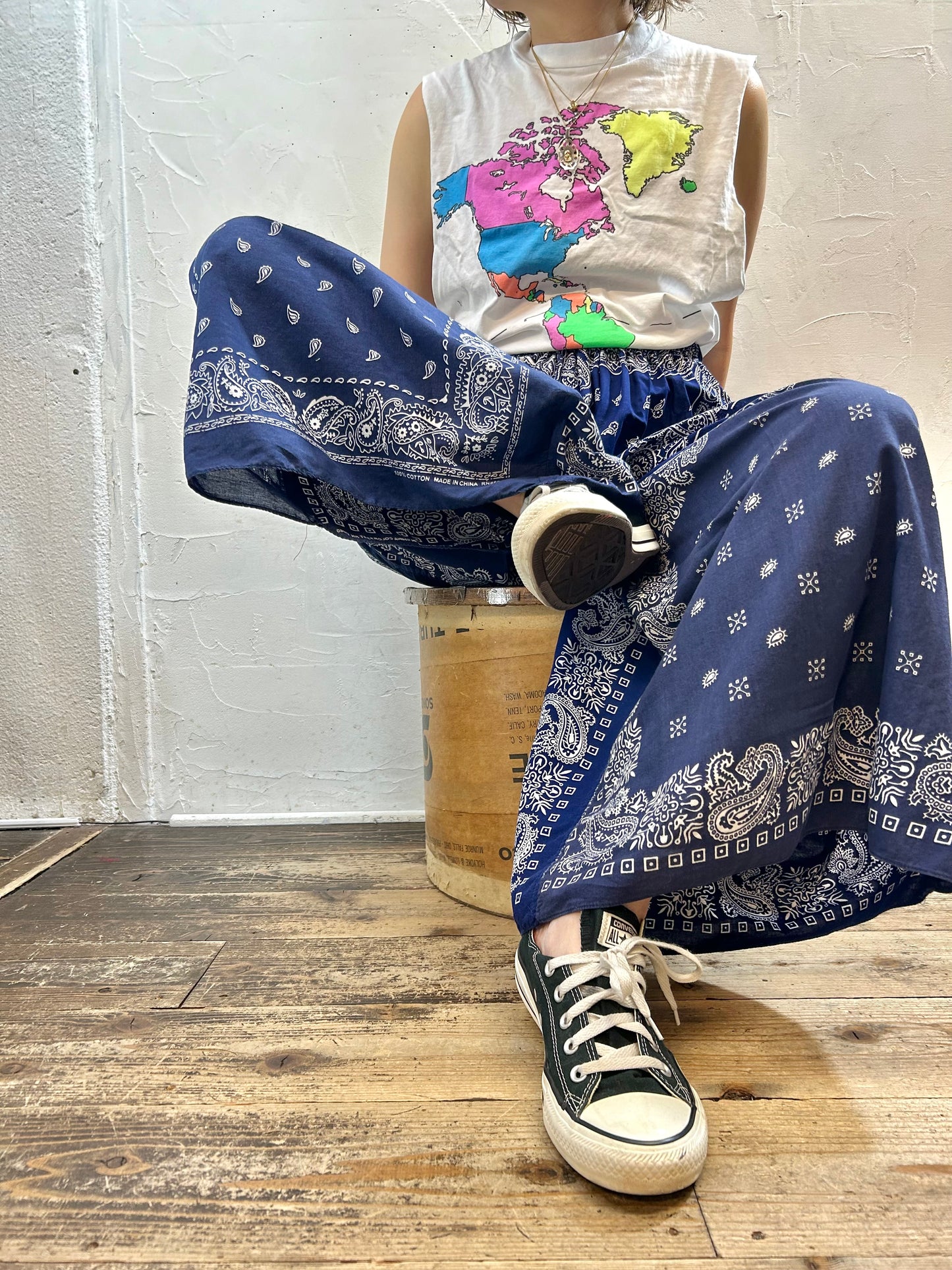 Vintage Bandana Pants 〜Amy Nina〜 [G27850］