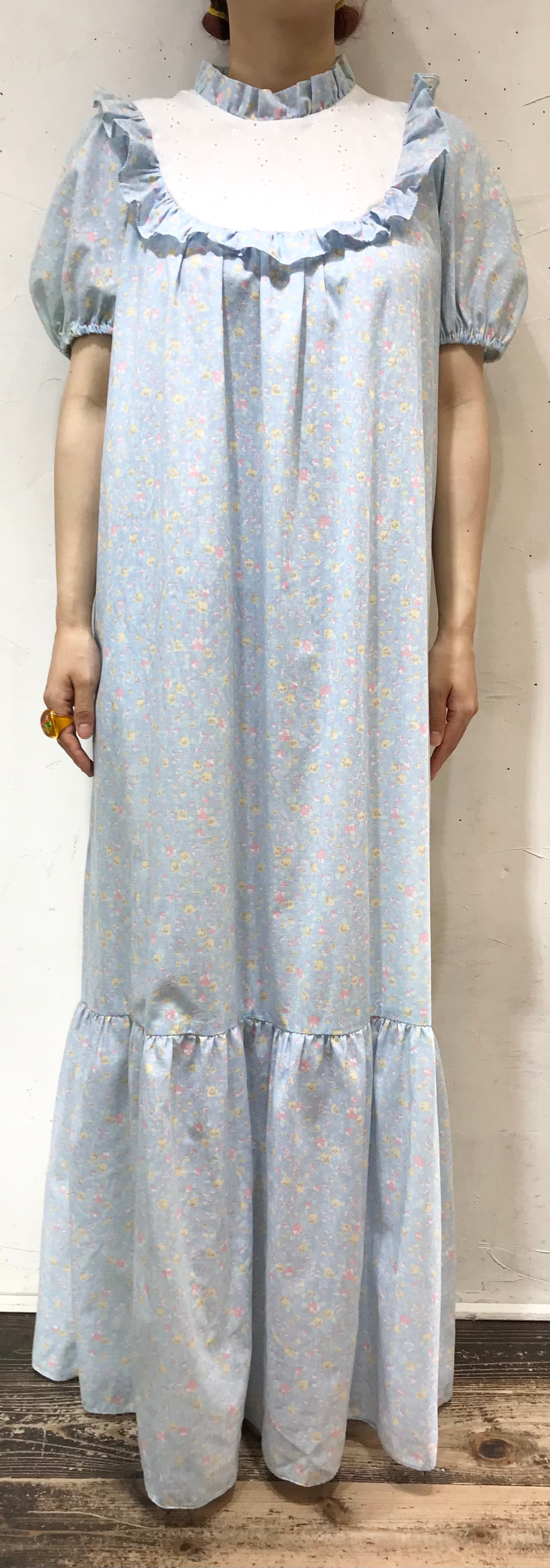 ’70s Vintage Flower Dress [F24369]