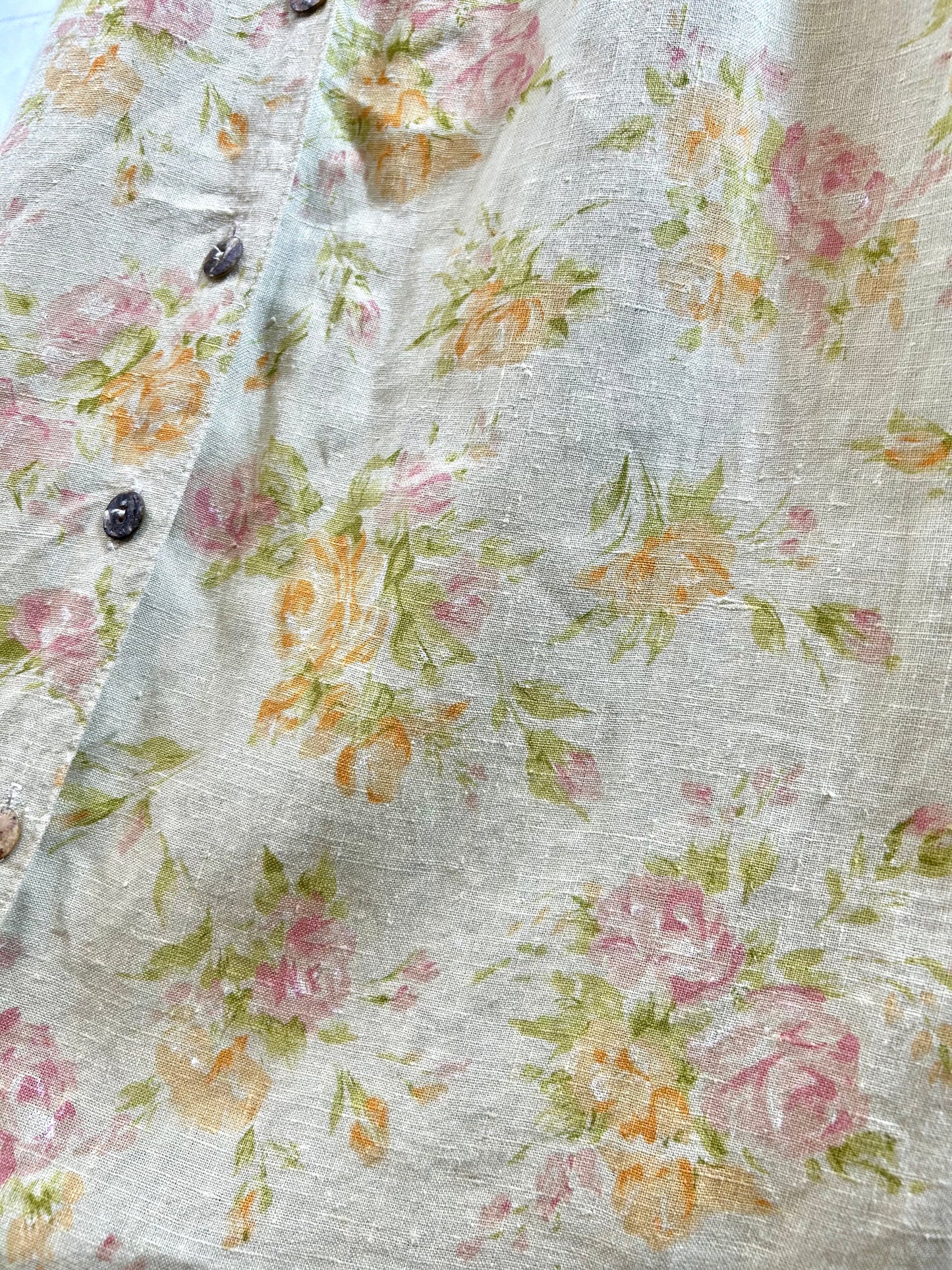 Vintage Linen Dress　MADE IN USA [F27704]