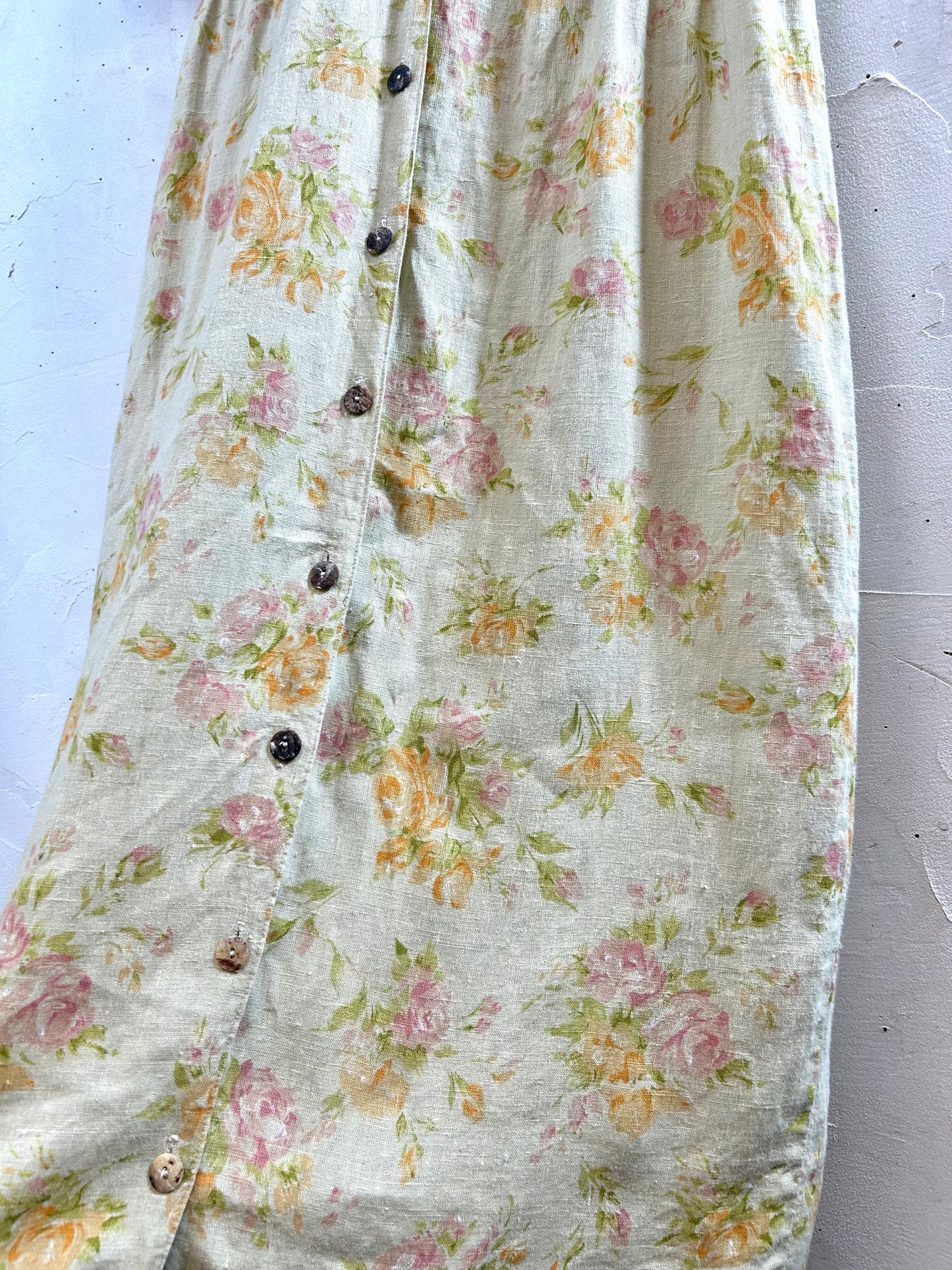 Vintage Linen Dress　MADE IN USA [F27704]