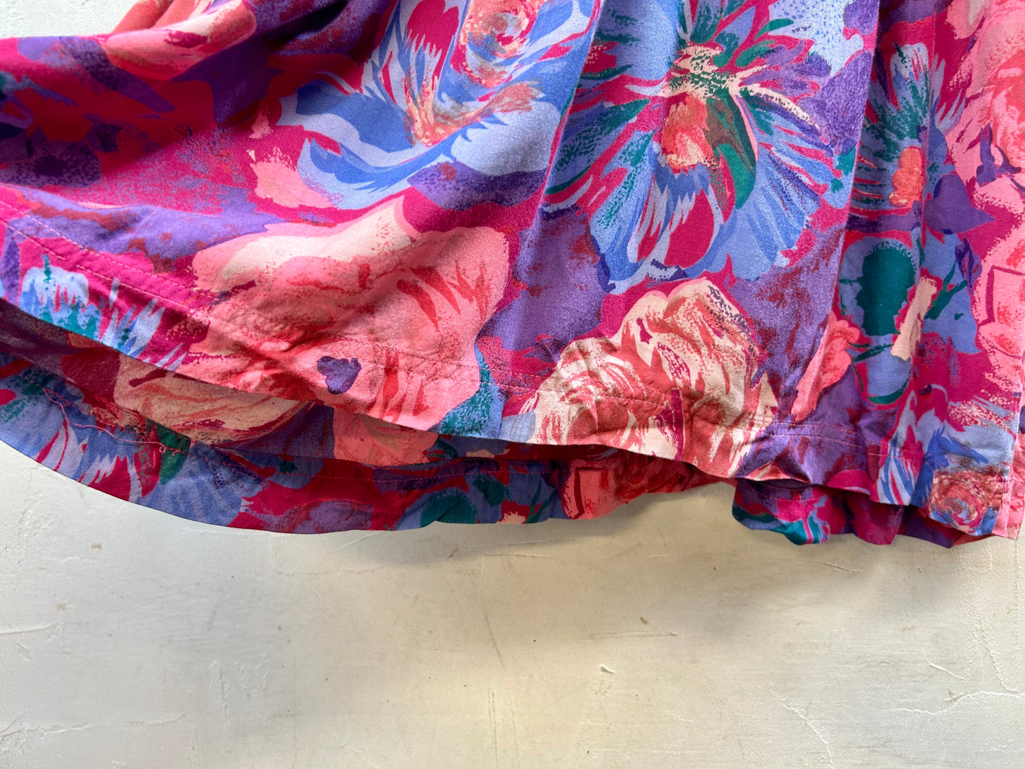 Vintage Viscose Dress FABRIQUE EN INDE [I28381]