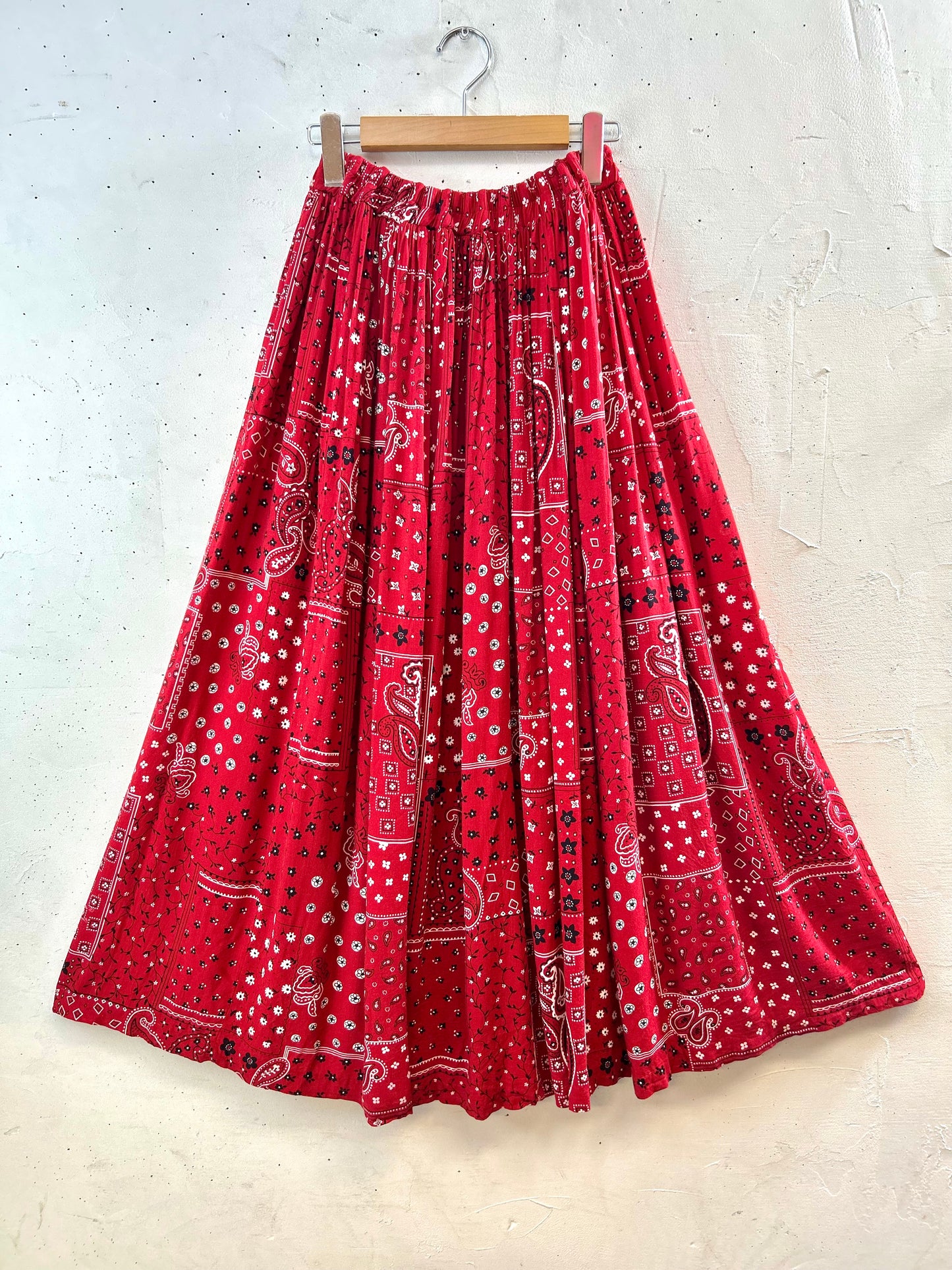 Vintage Rayon Skirt MADE IN USA [G30791]