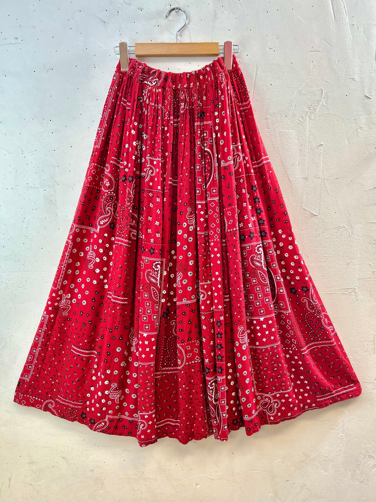 Vintage Rayon Skirt MADE IN USA [G30791]