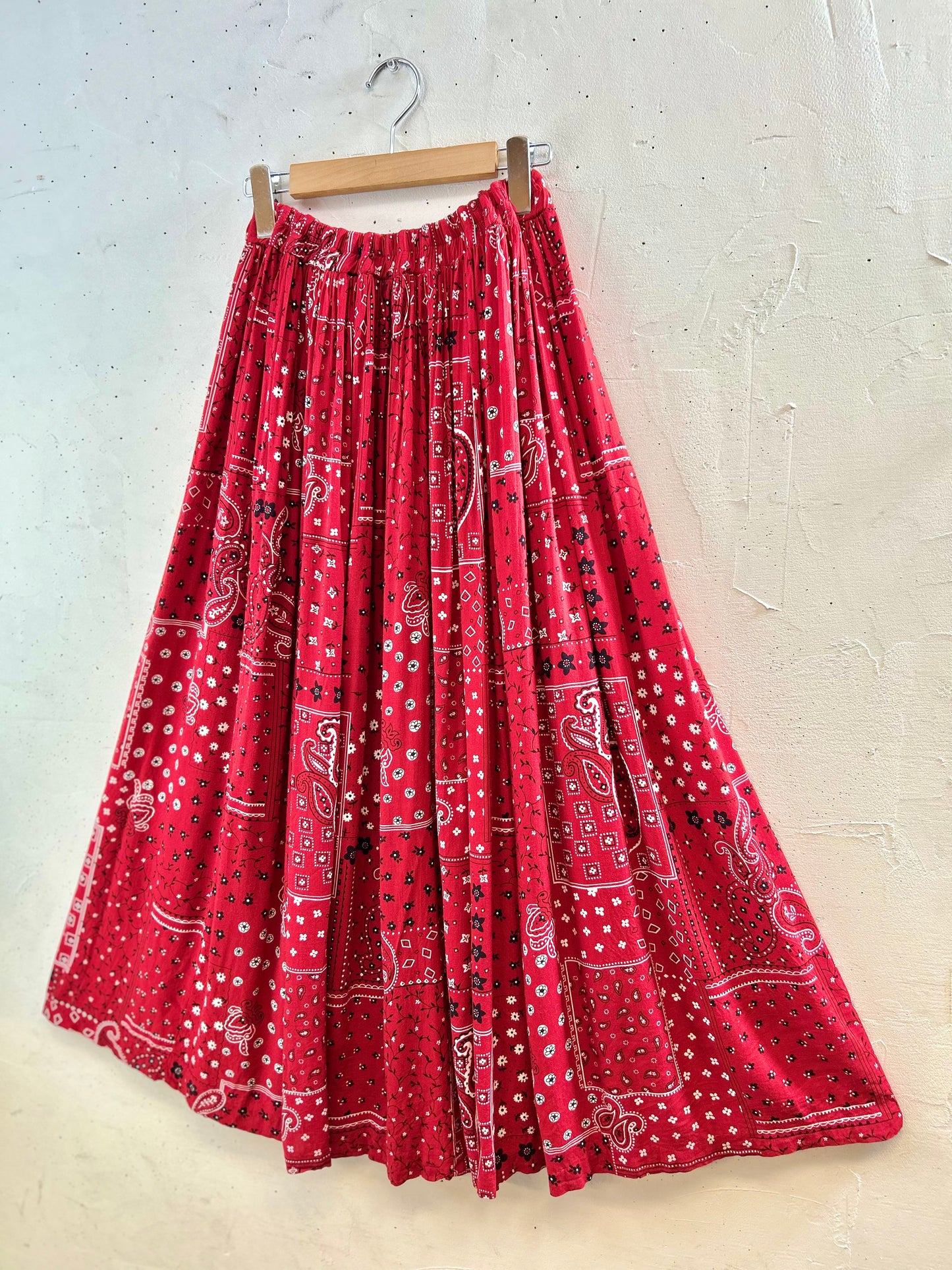 Vintage Rayon Skirt MADE IN USA [G30791]