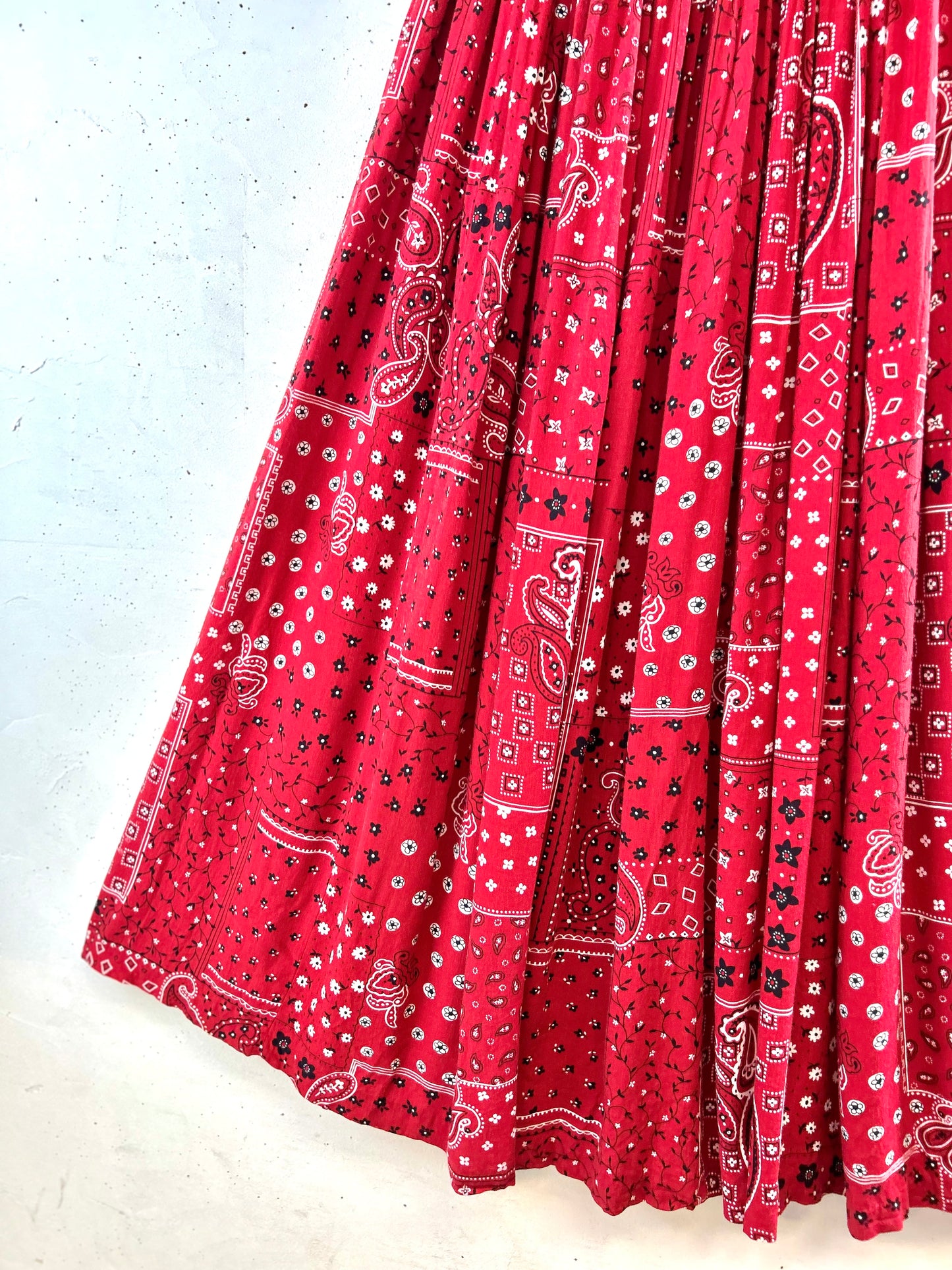 Vintage Rayon Skirt MADE IN USA [G30791]