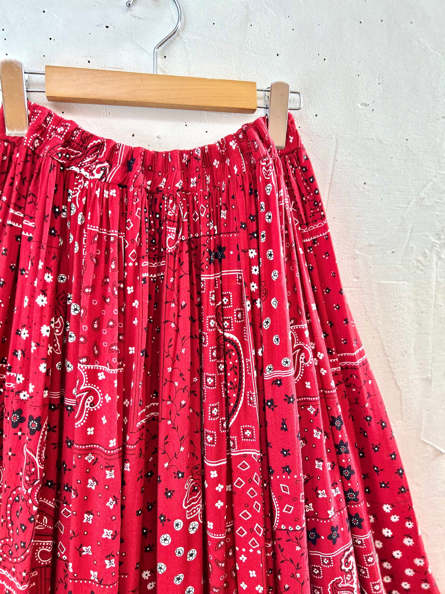 Vintage Rayon Skirt MADE IN USA [G30791]