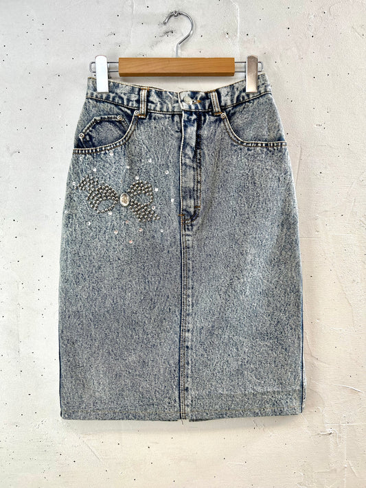 Vintage Denim Skirt [F30560]