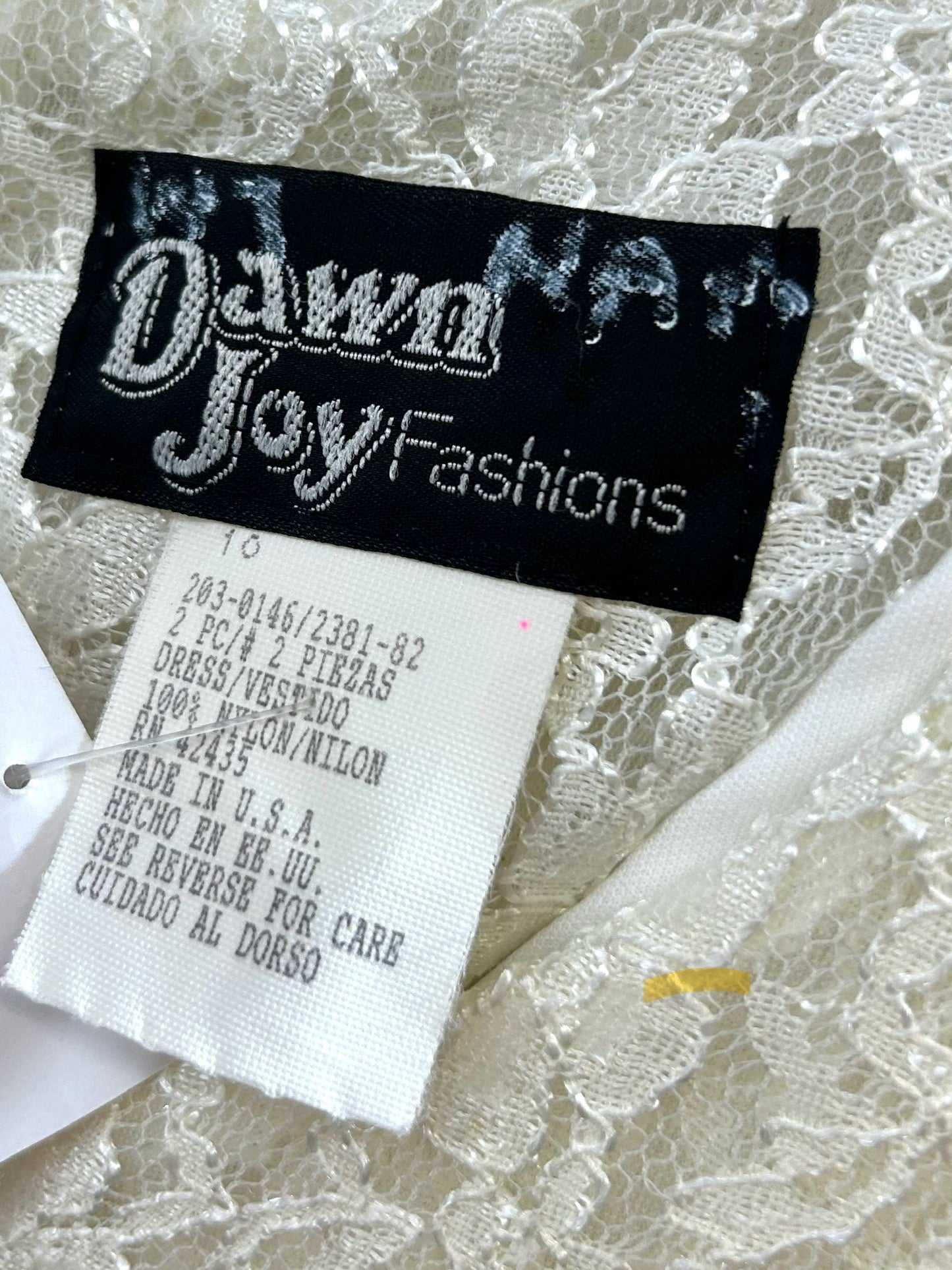 Vintage White Lace Dress [H28185]