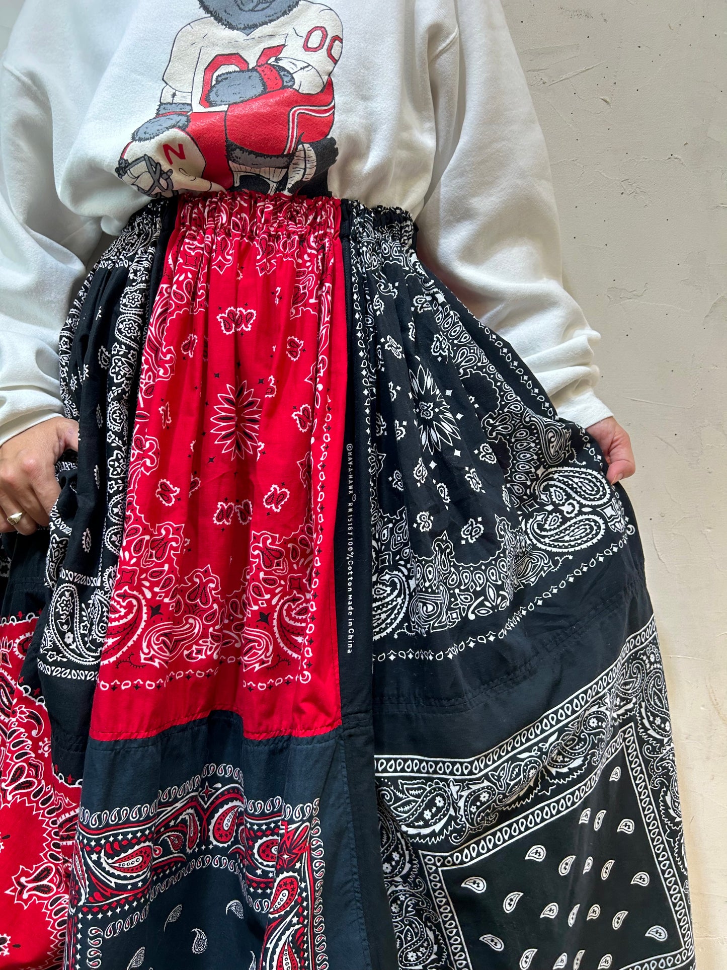 Vintage Bandana Patchwork Skirt 〜Amy Nina〜[H24859]