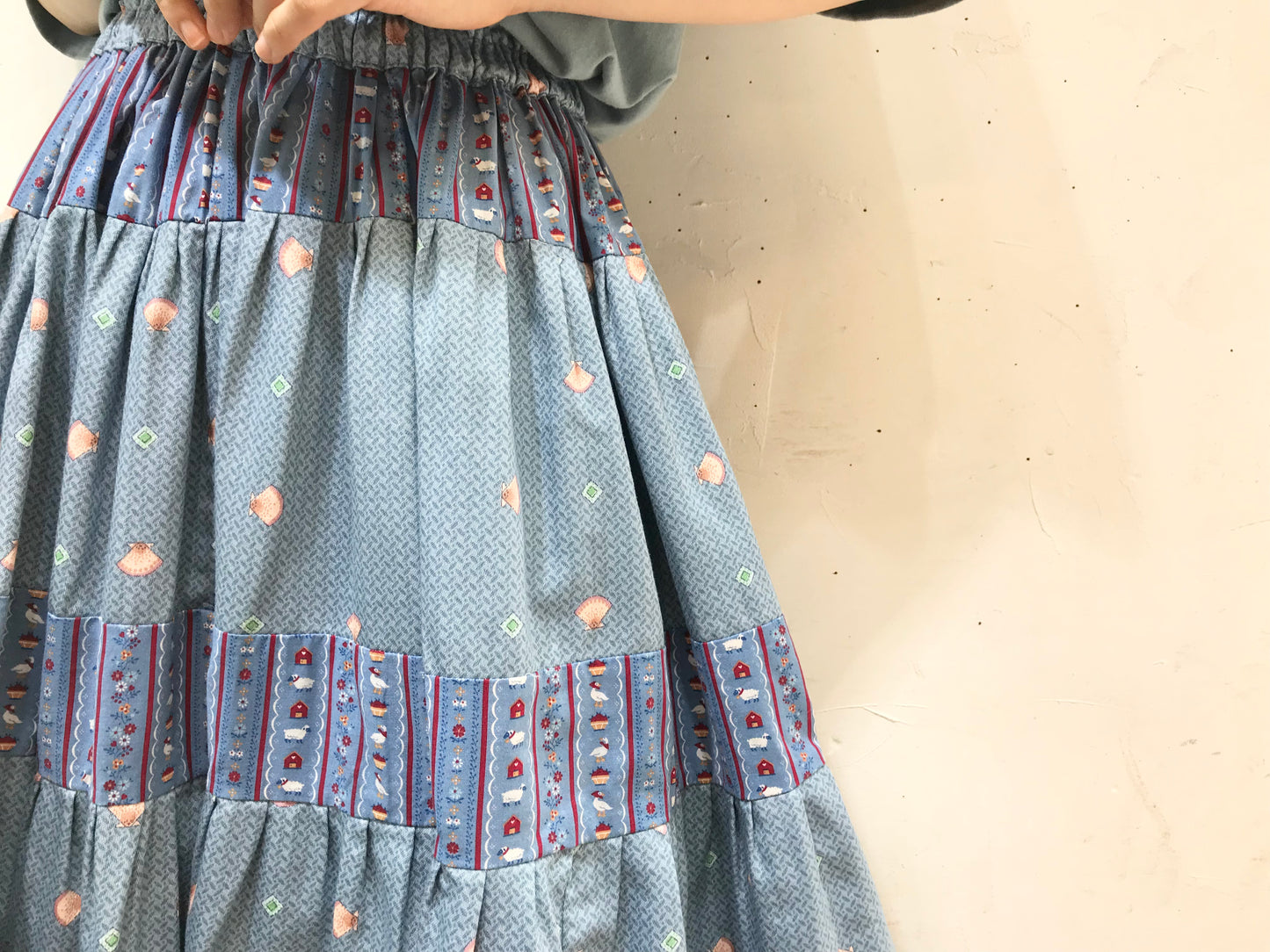Vintage Tiered Skirt  [F24367]