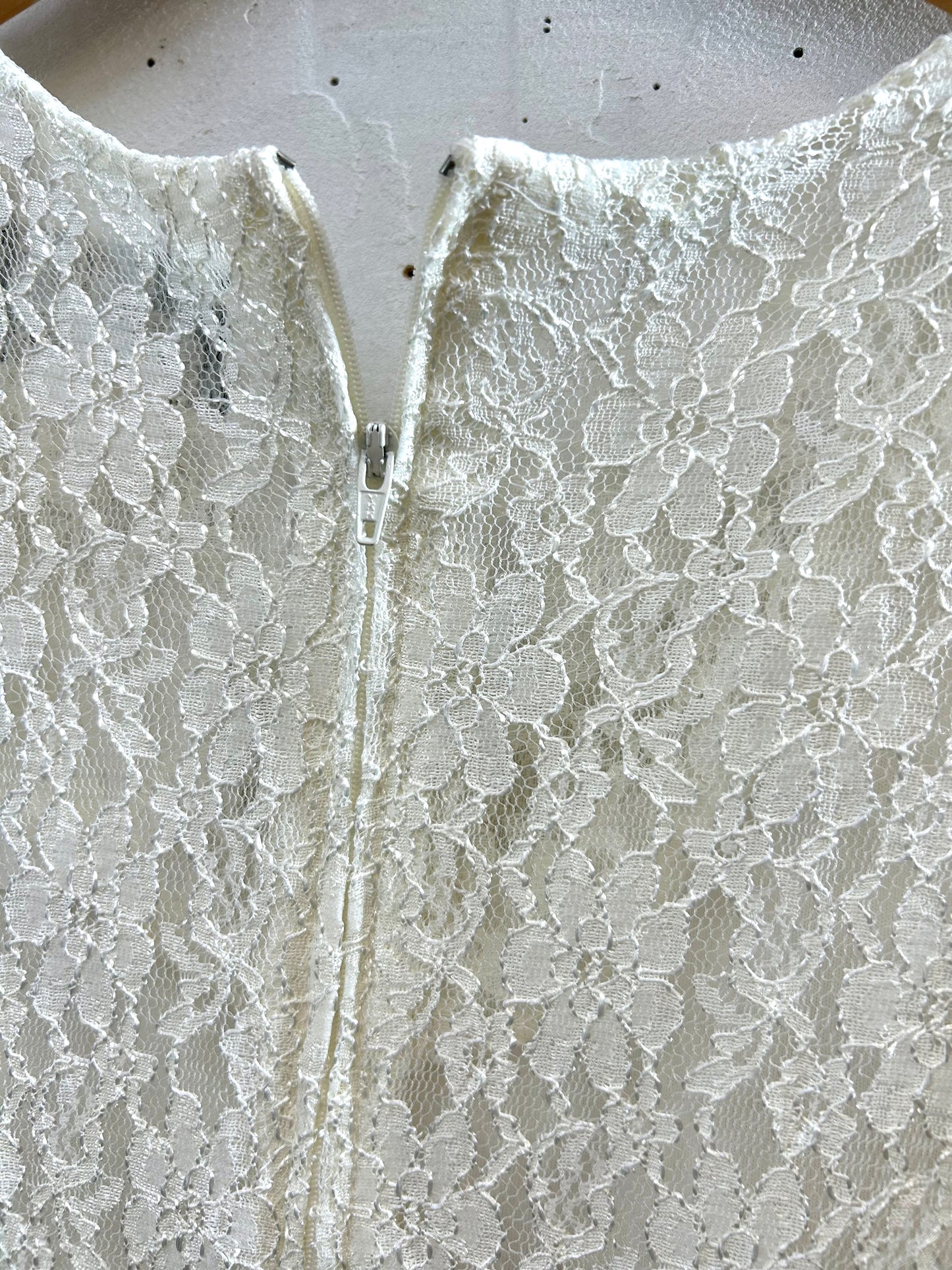 Vintage White Lace Dress [H28185]