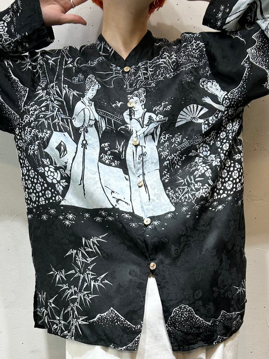 Vintage Silk Shirt 〜MADE IN USA〜 [B26355]