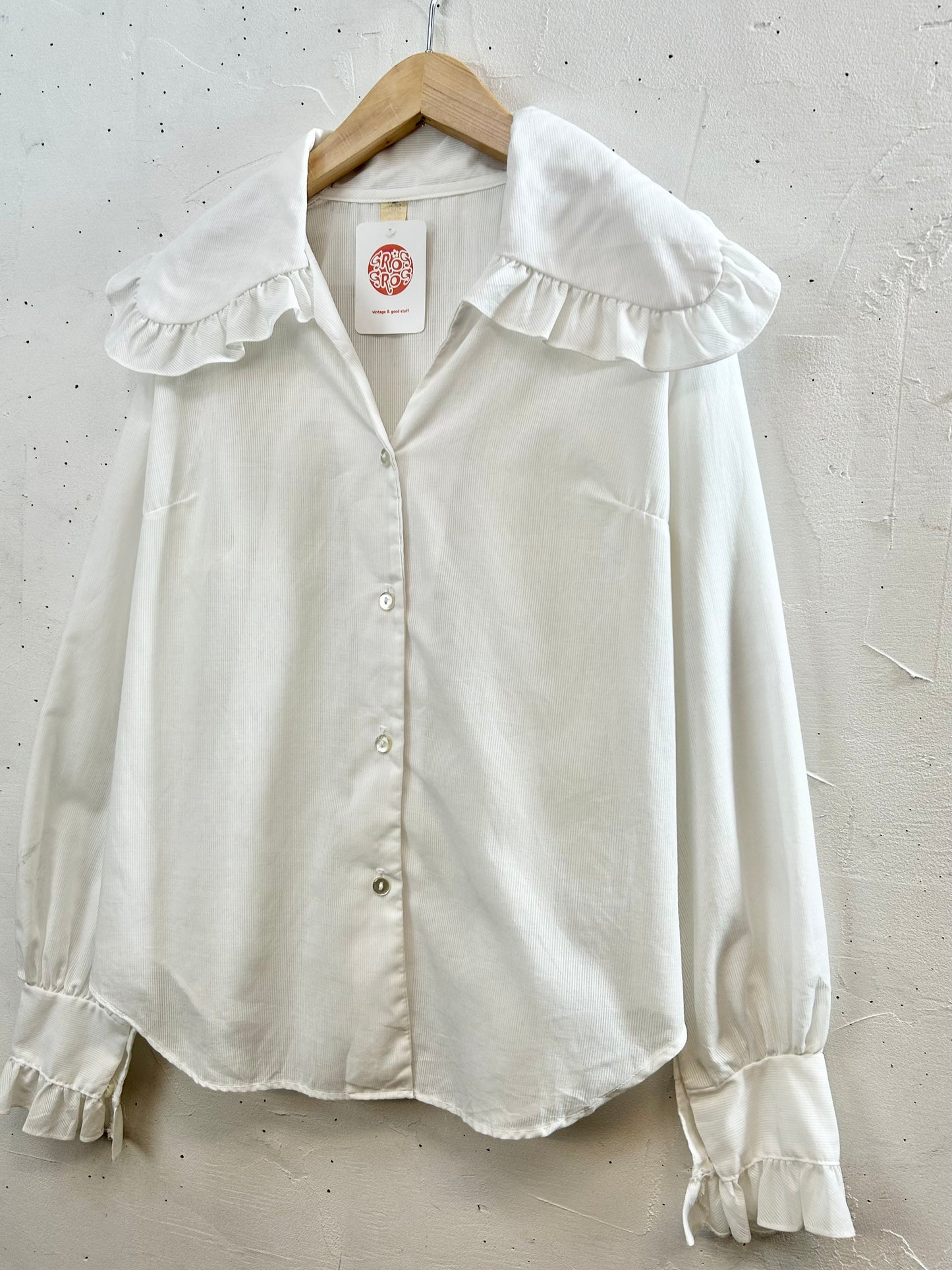 Vintage White Blouse UNION  MADE [B29493]