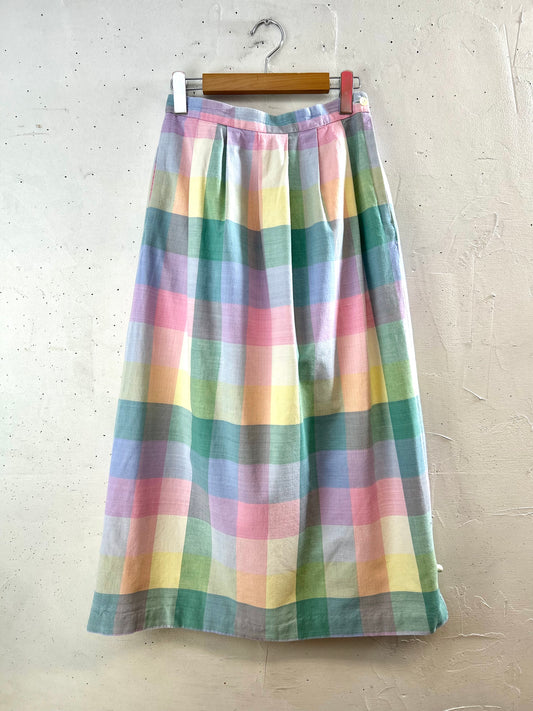 Vintage  Skirt MADE IN USA [F30561]