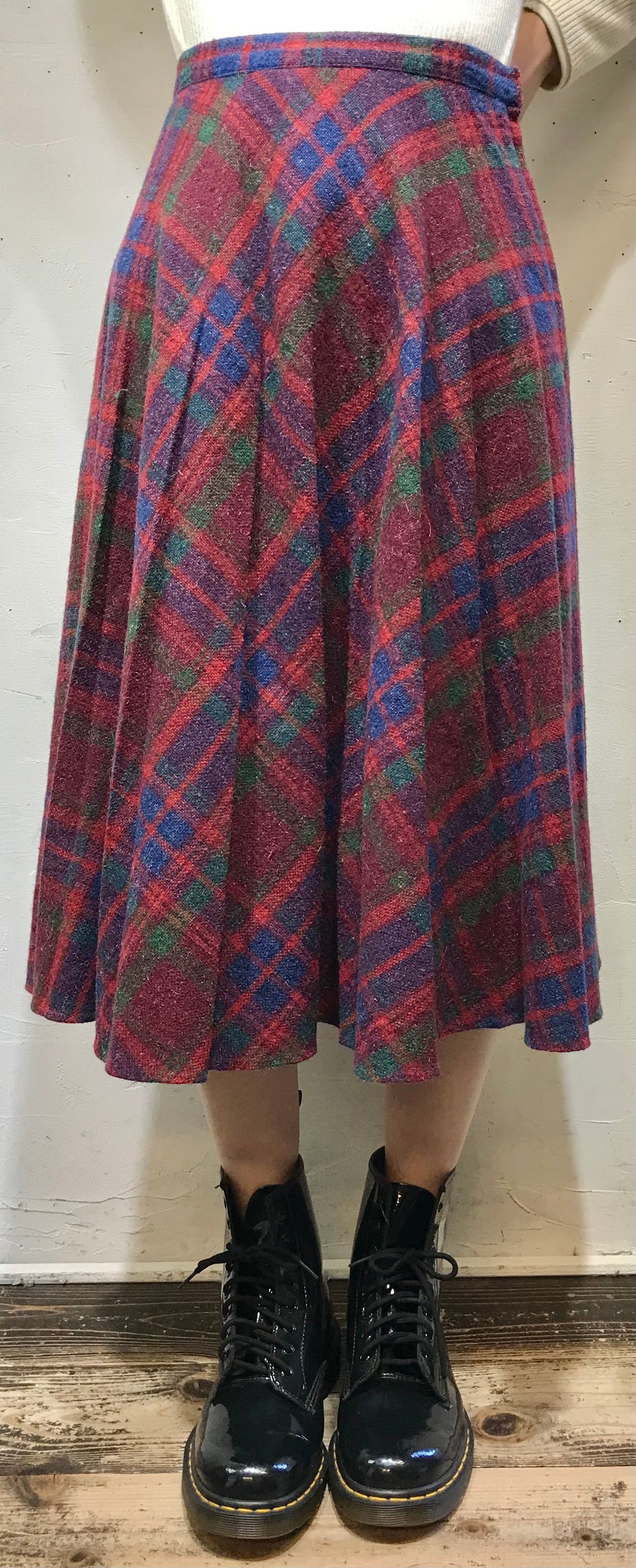 Vintage Plaid Skirt UNION MADE [A25934]