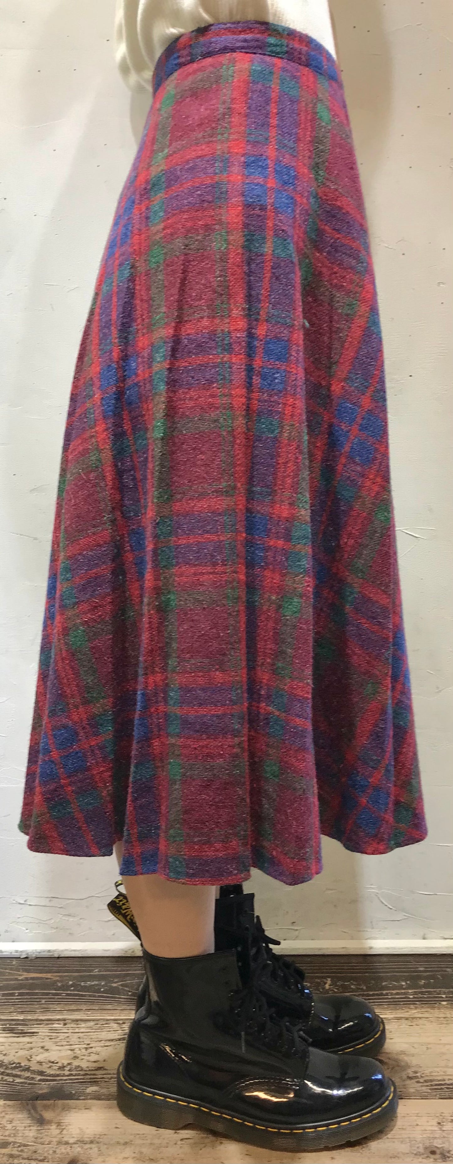 Vintage Plaid Skirt UNION MADE [A25934]