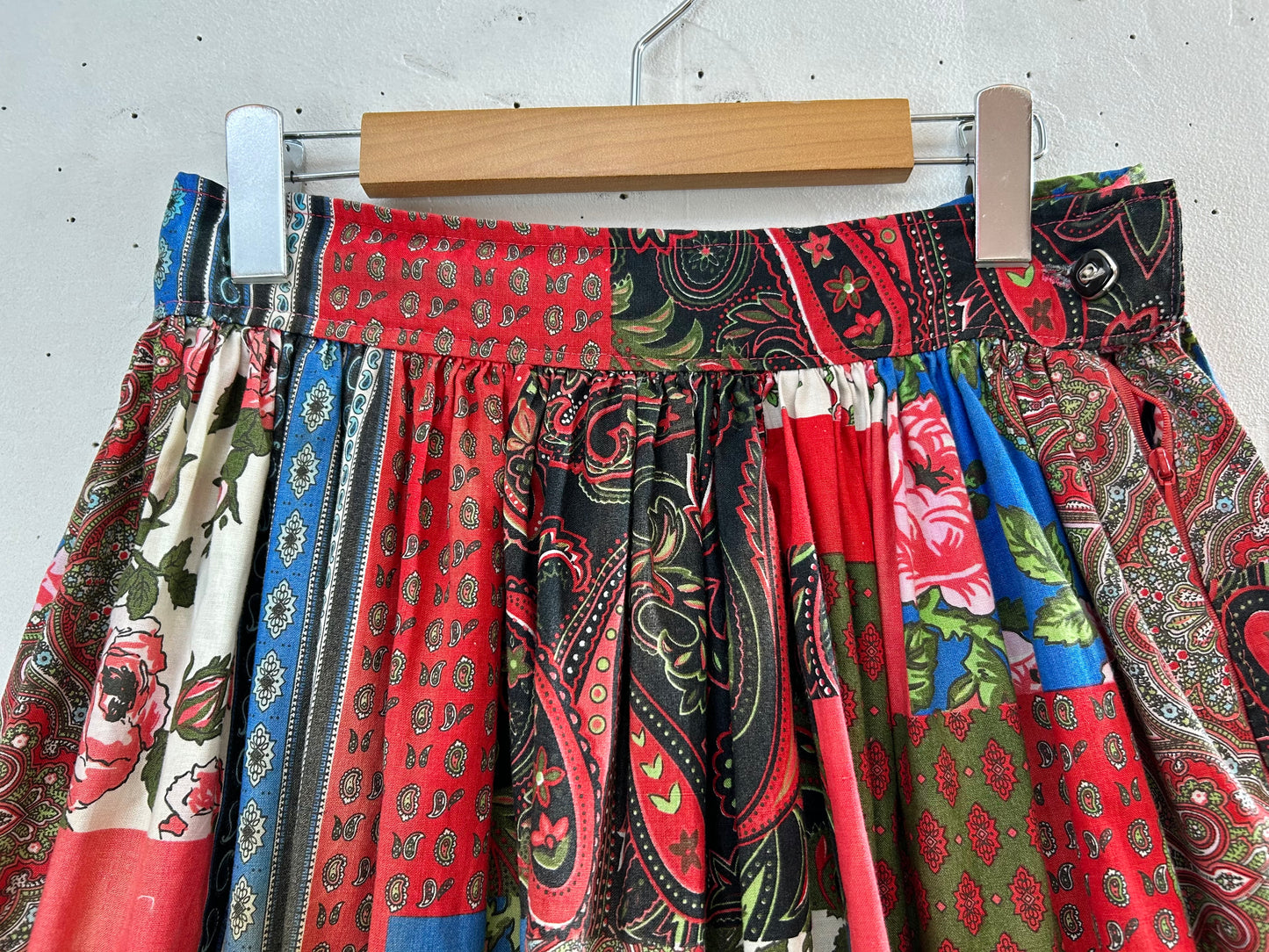 Vintage Patchwork Pattern Skirt [E30123]