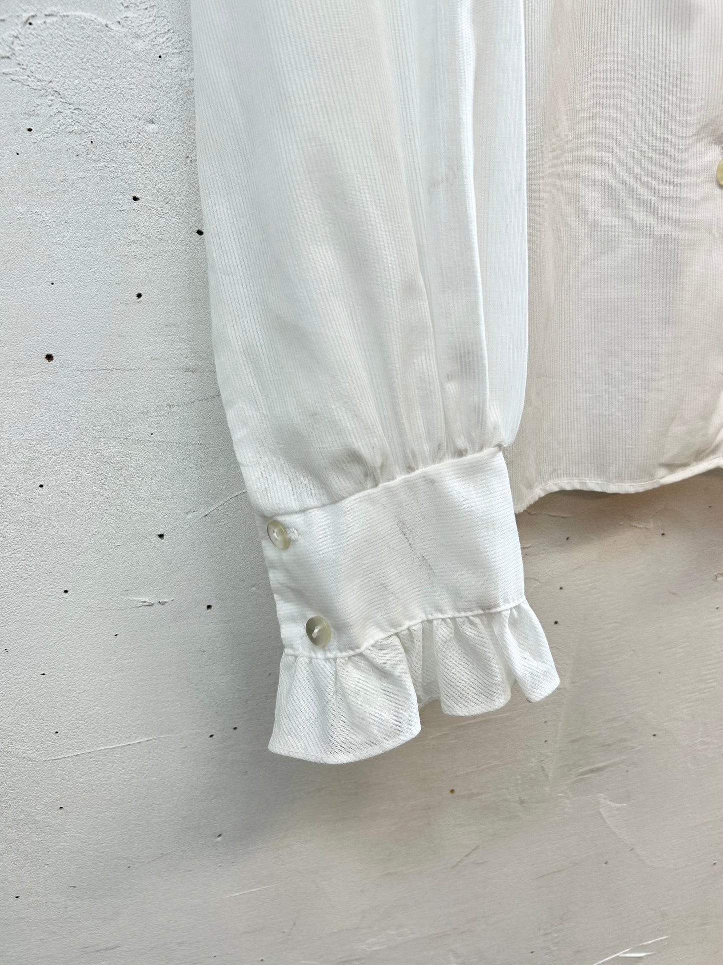 Vintage White Blouse UNION  MADE [B29493]