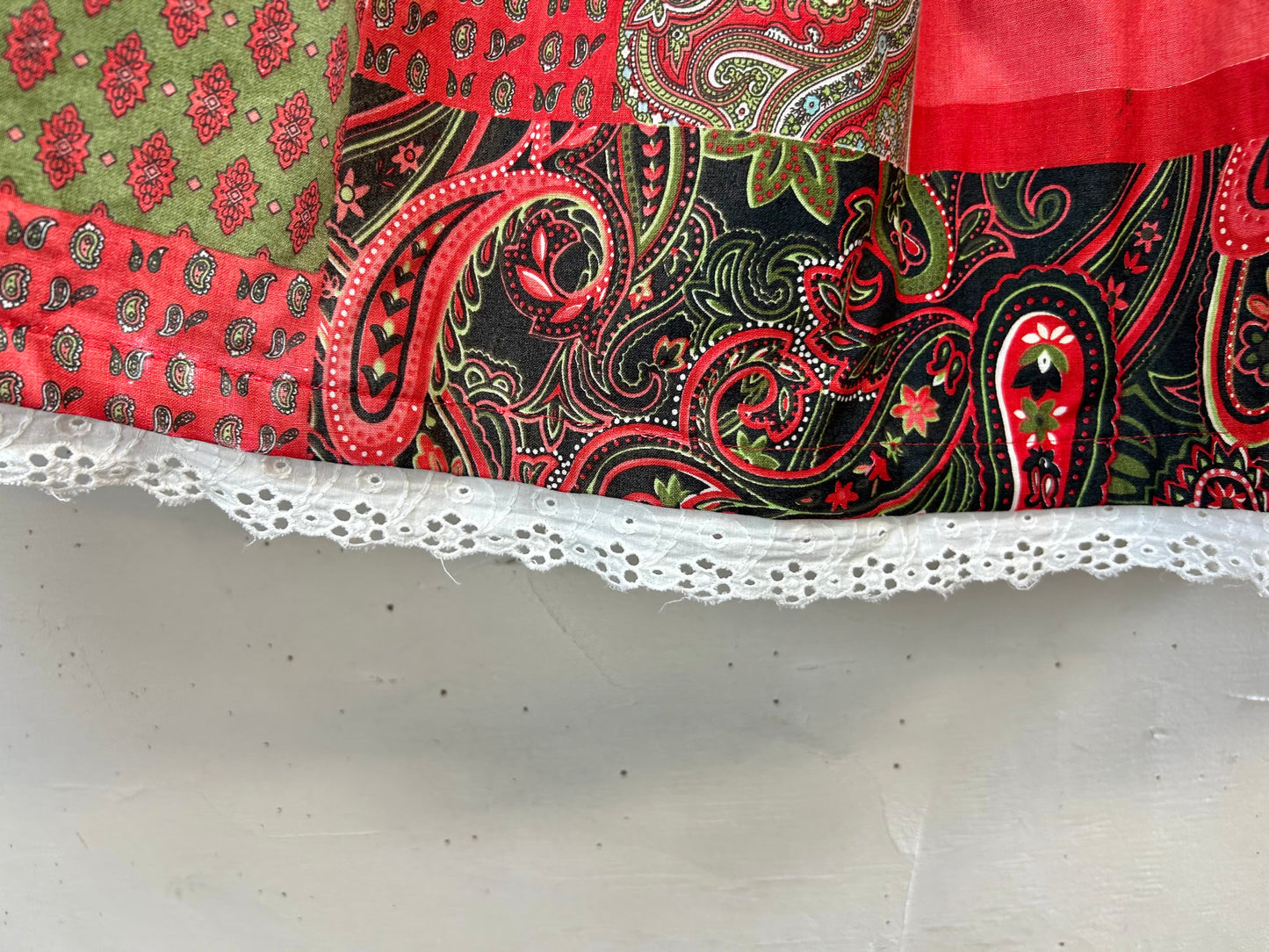 Vintage Patchwork Pattern Skirt [E30123]