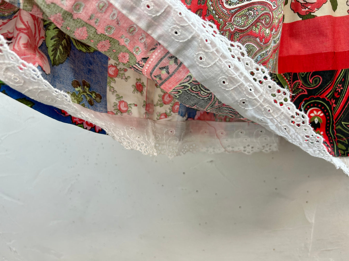 Vintage Patchwork Pattern Skirt [E30123]