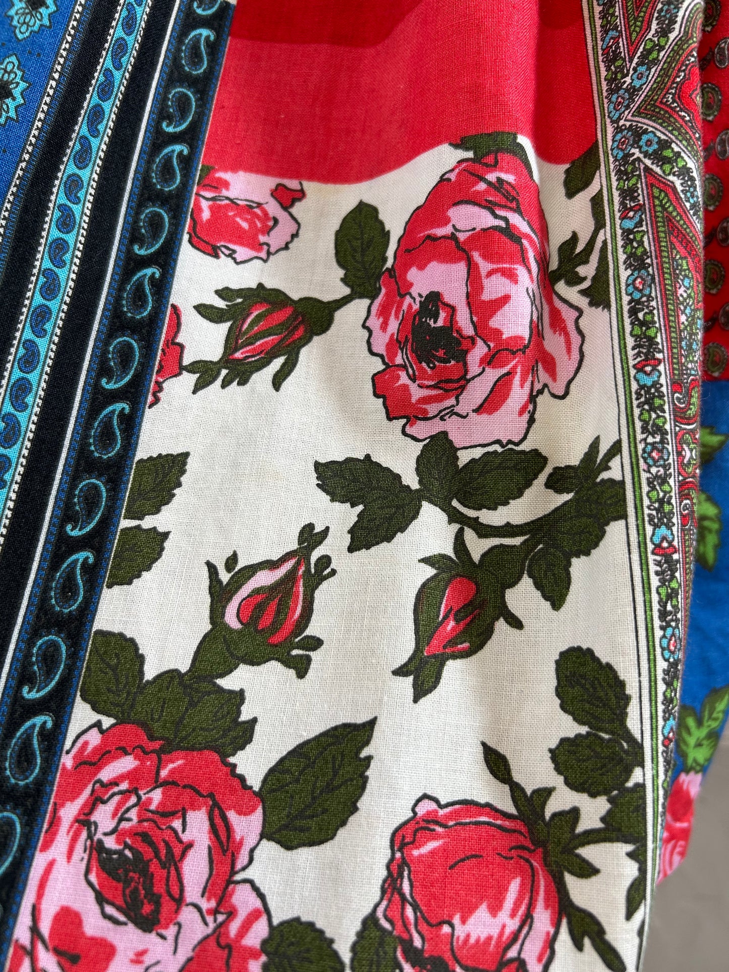 Vintage Patchwork Pattern Skirt [E30123]