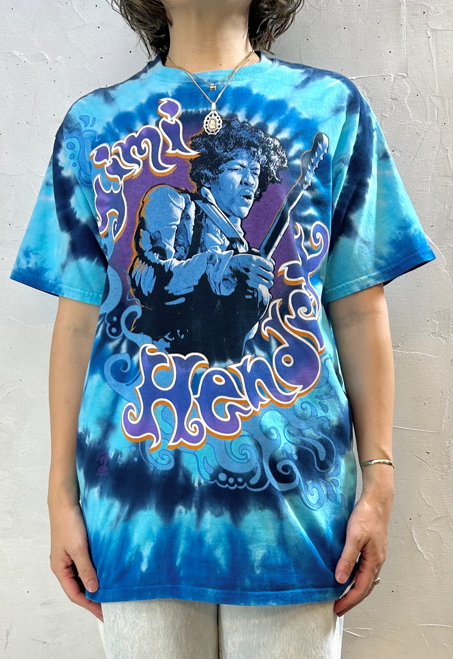 Vintage Jimi Hendrix T-Shirt 〜LIQUID BLUE〜 [G27992]