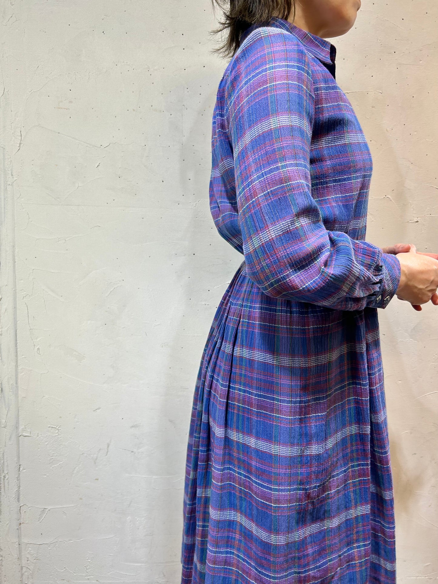 Vintage Plaid Dress [E27085]