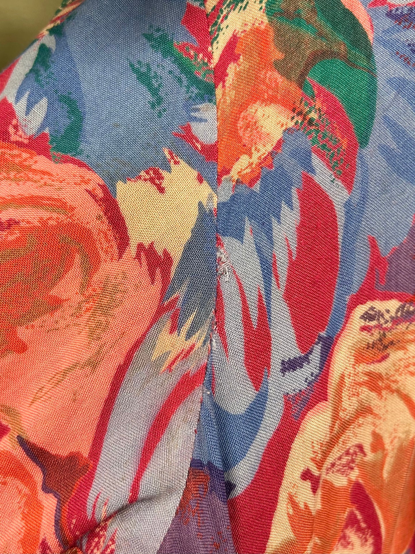 Vintage Viscose Dress FABRIQUE EN INDE [I28381]