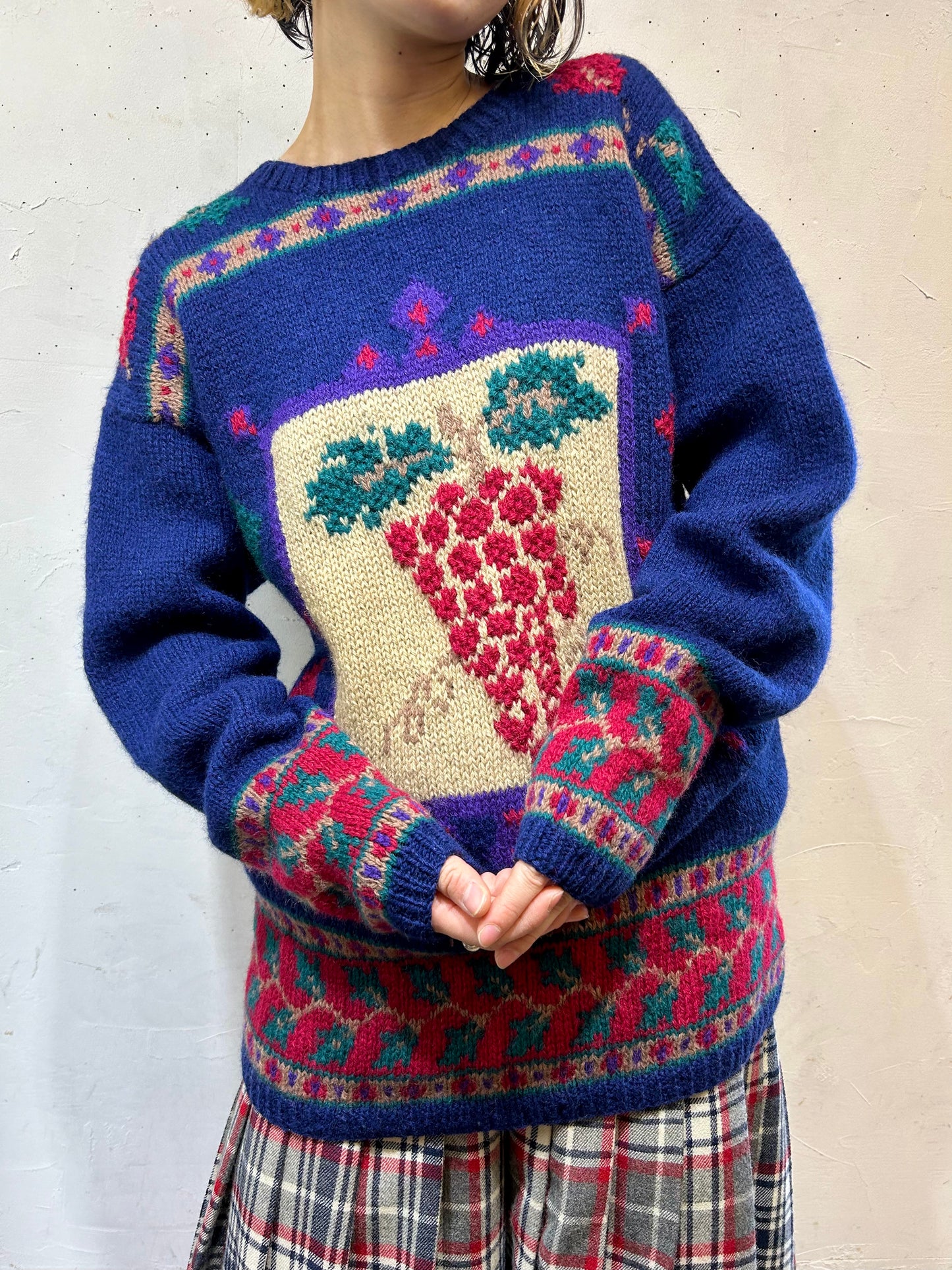 Vintage Hand Knit Sweater [L25725]