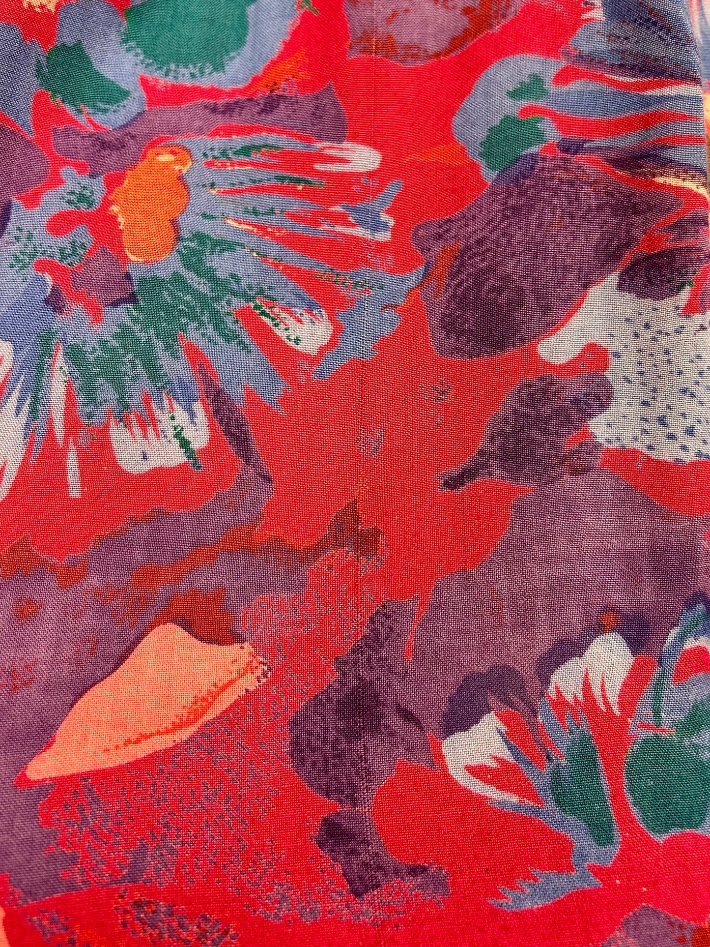 Vintage Viscose Dress FABRIQUE EN INDE [I28381]