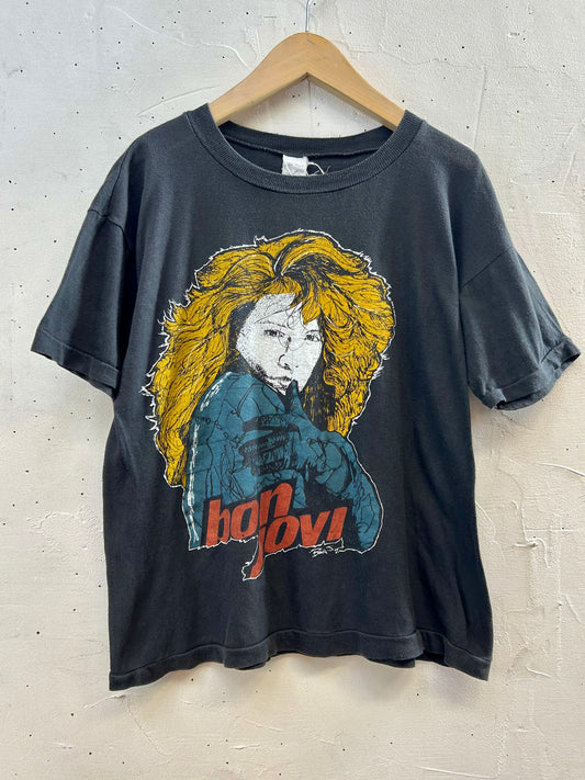 '80s Vintage Pakistan Cotton T-Shirt 〜BONJOVI〜 [H28195]