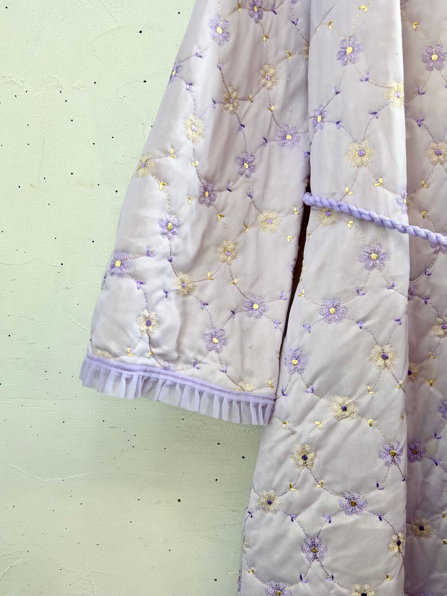 '70s Vintage Quilting Gown [B29497]