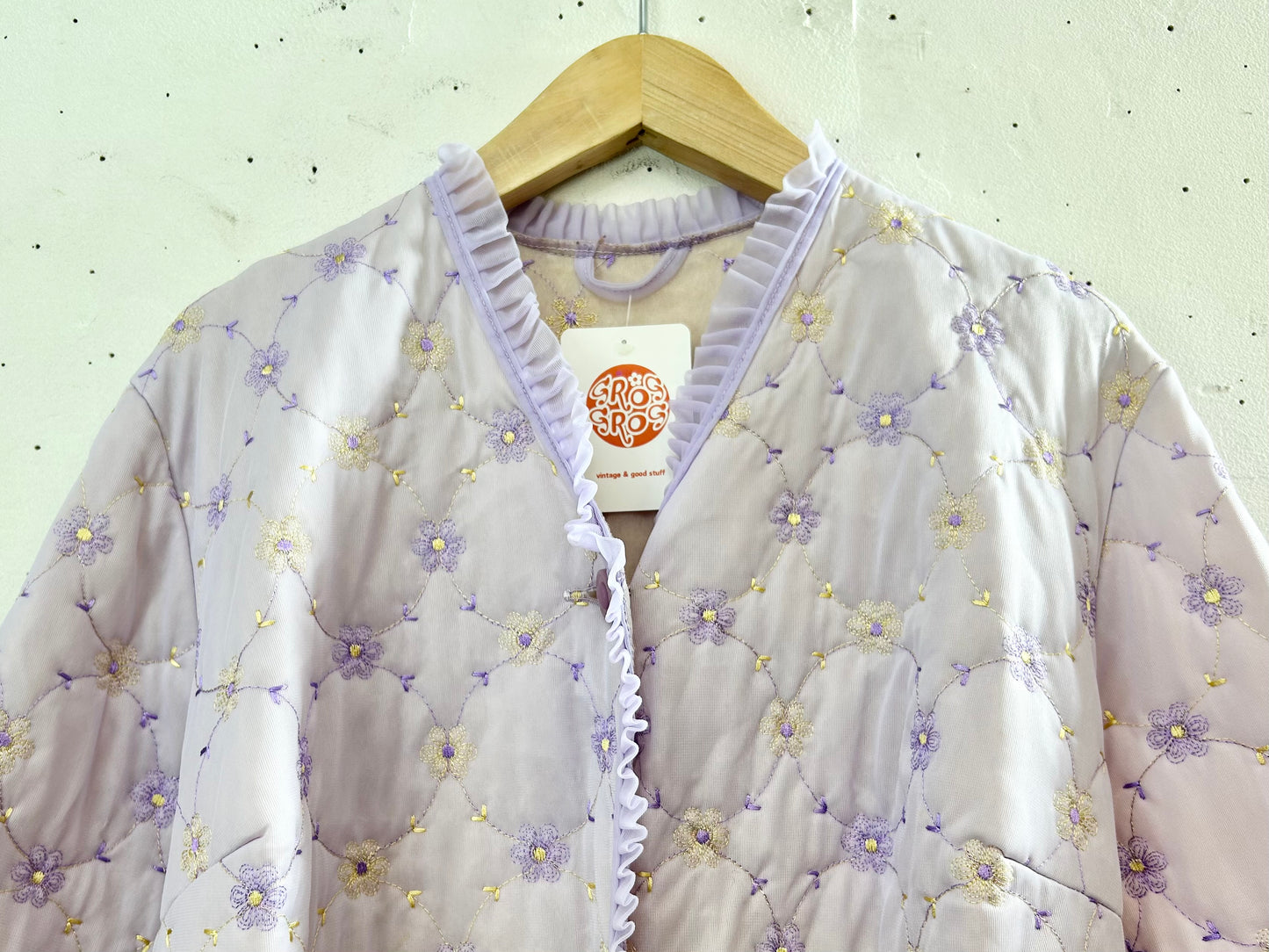 '70s Vintage Quilting Gown [B29497]