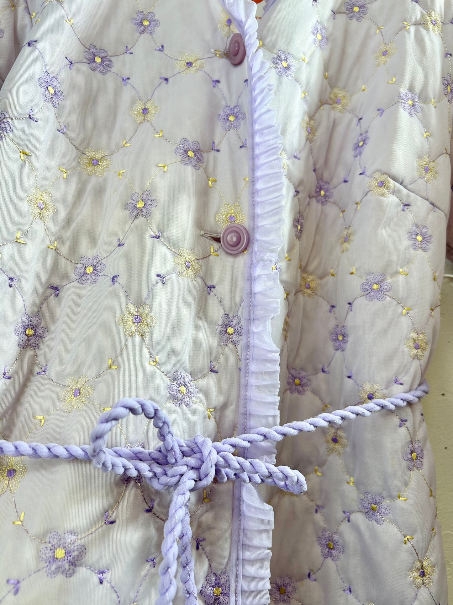 '70s Vintage Quilting Gown [B29497]