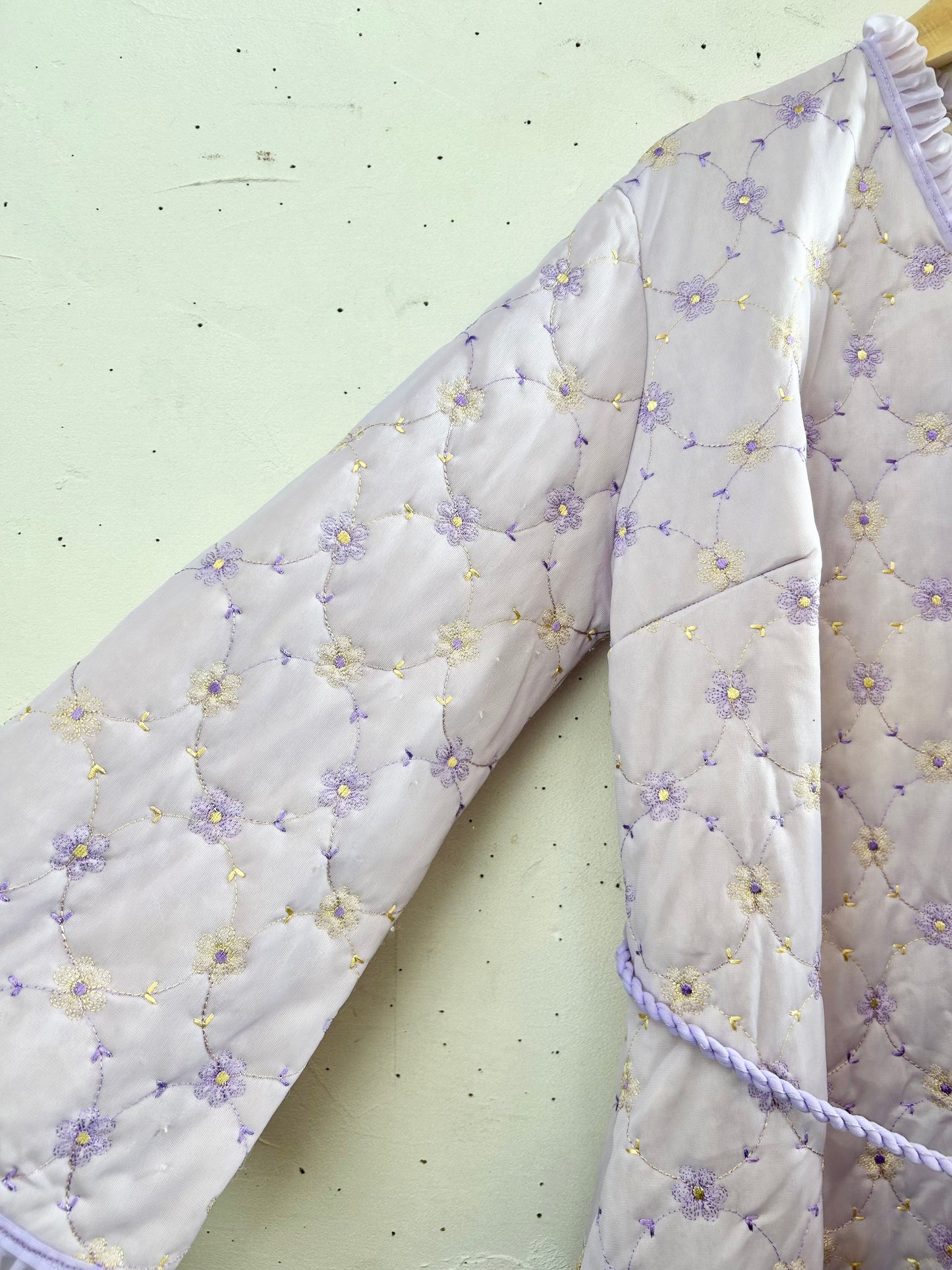 '70s Vintage Quilting Gown [B29497]