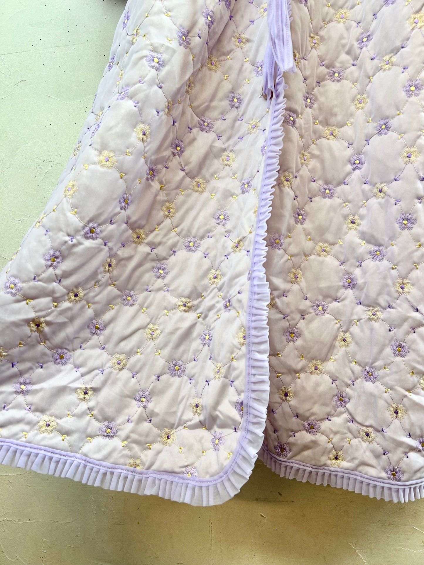 '70s Vintage Quilting Gown [B29497]