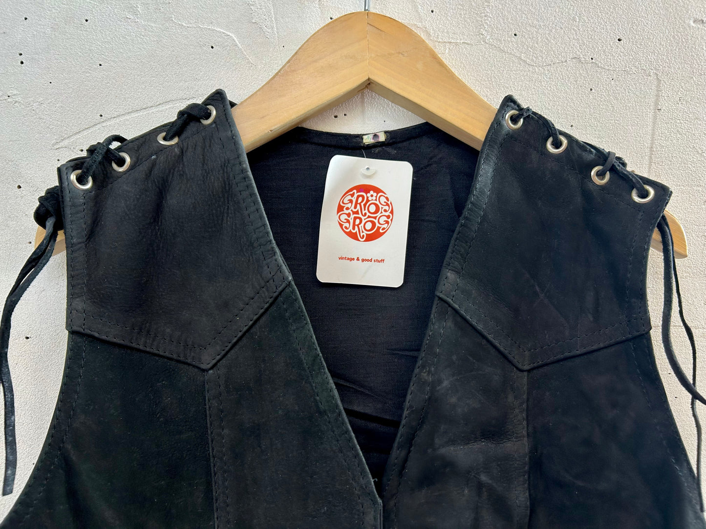 Vintage Leather Vest [H28194]