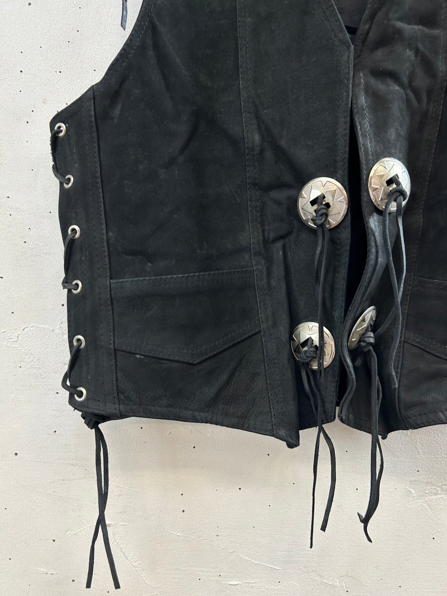 Vintage Leather Vest [H28194]